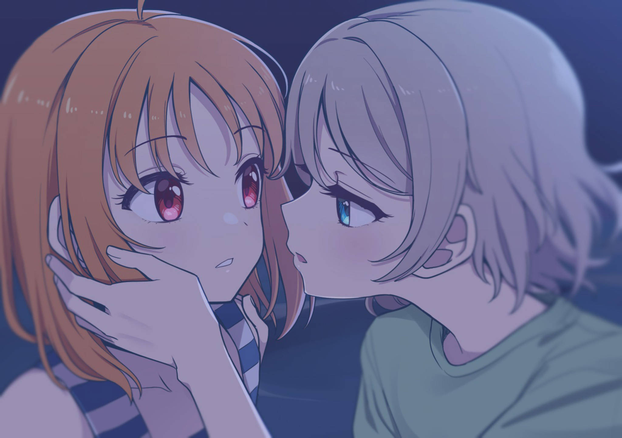 Anime Lezbiyen You ve Chika Duvar Kağıdı