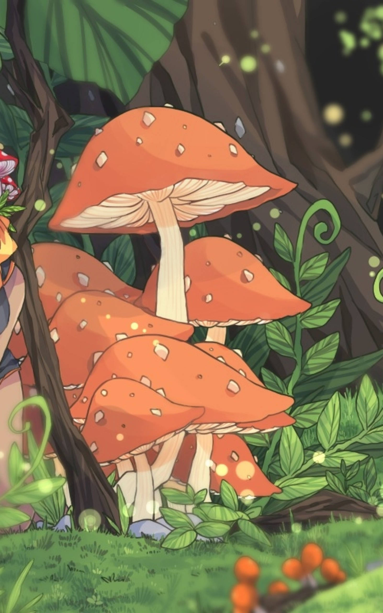 Anime Mantarı Estetiği Duvar Kağıdı