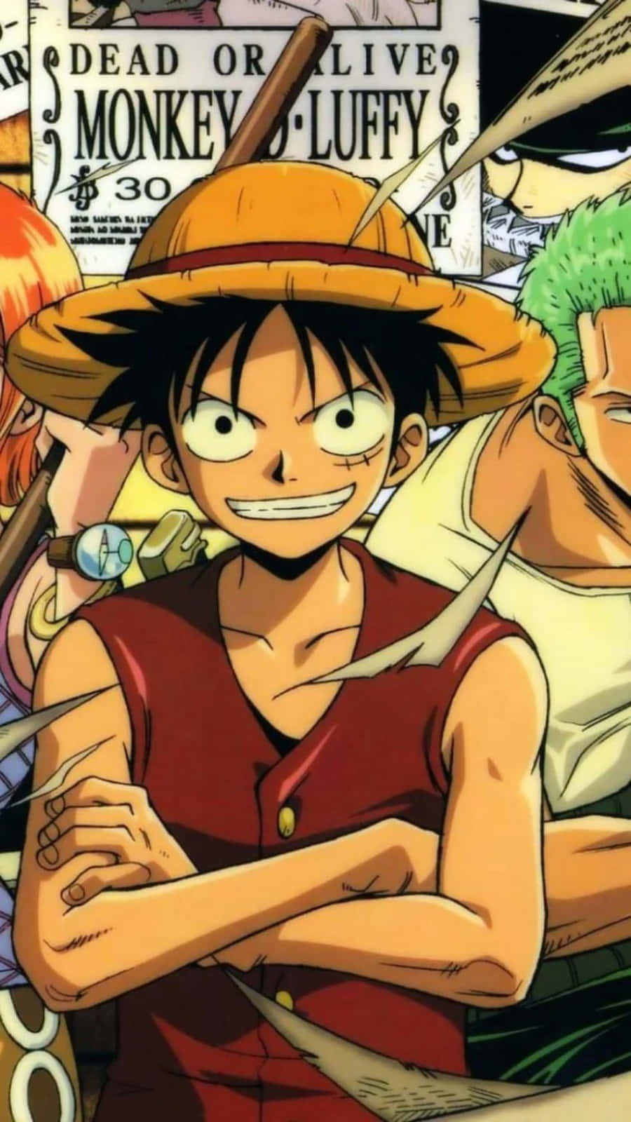 Anime Monkey D Luffy Telefon Duvar Kağıdı