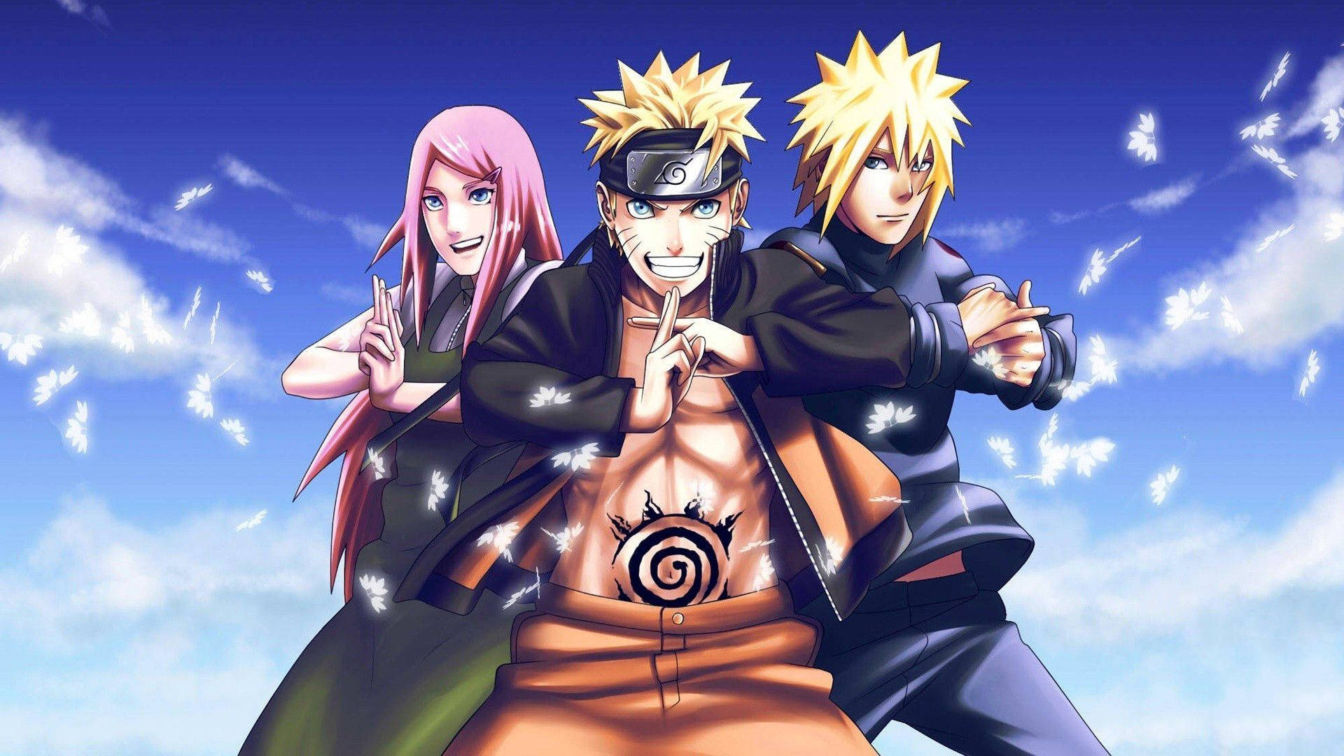 Anime Naruto Sakura ve Minato Duvar Kağıdı