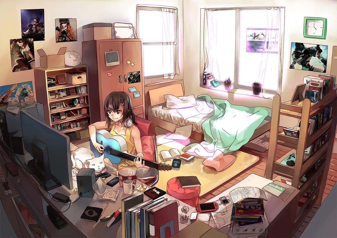 Anime Odasına Girin ve En İyi Anime Deneyimini Yaşayın Duvar Kağıdı