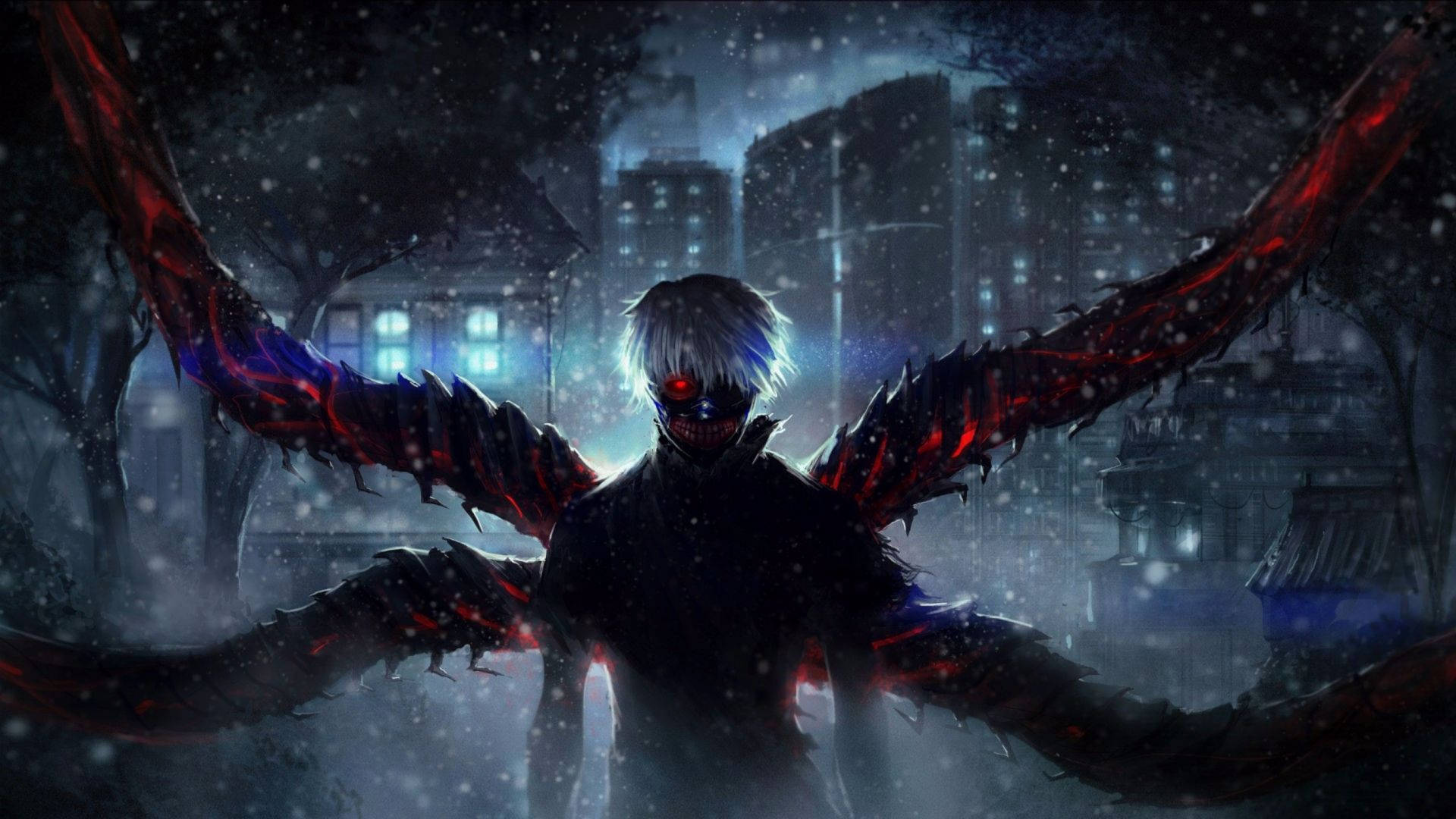 Anime Oğlan Karanlık Kaneki Kagune Duvar Kağıdı