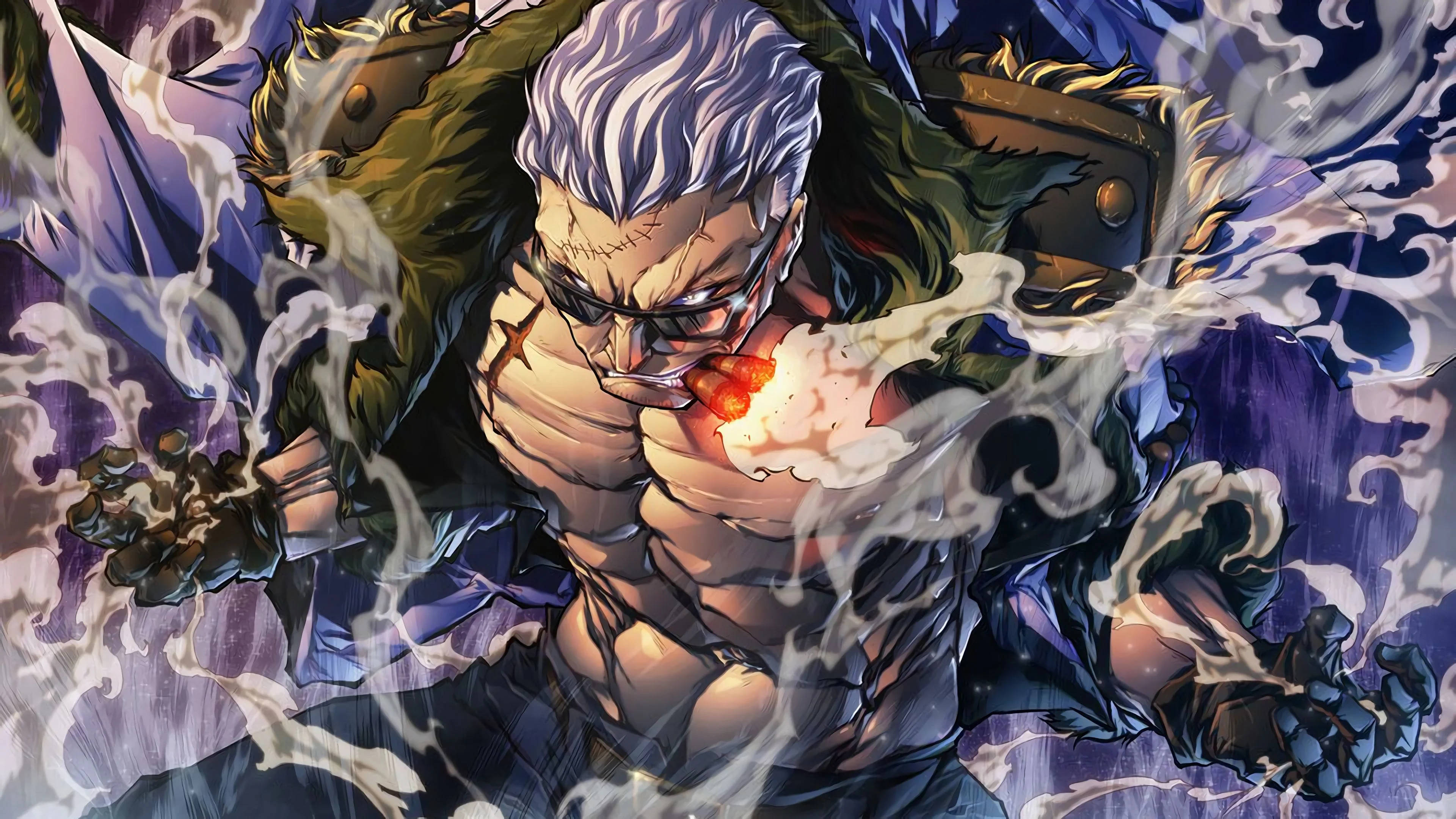 Anime Profil Smoker Duvar Kağıdı