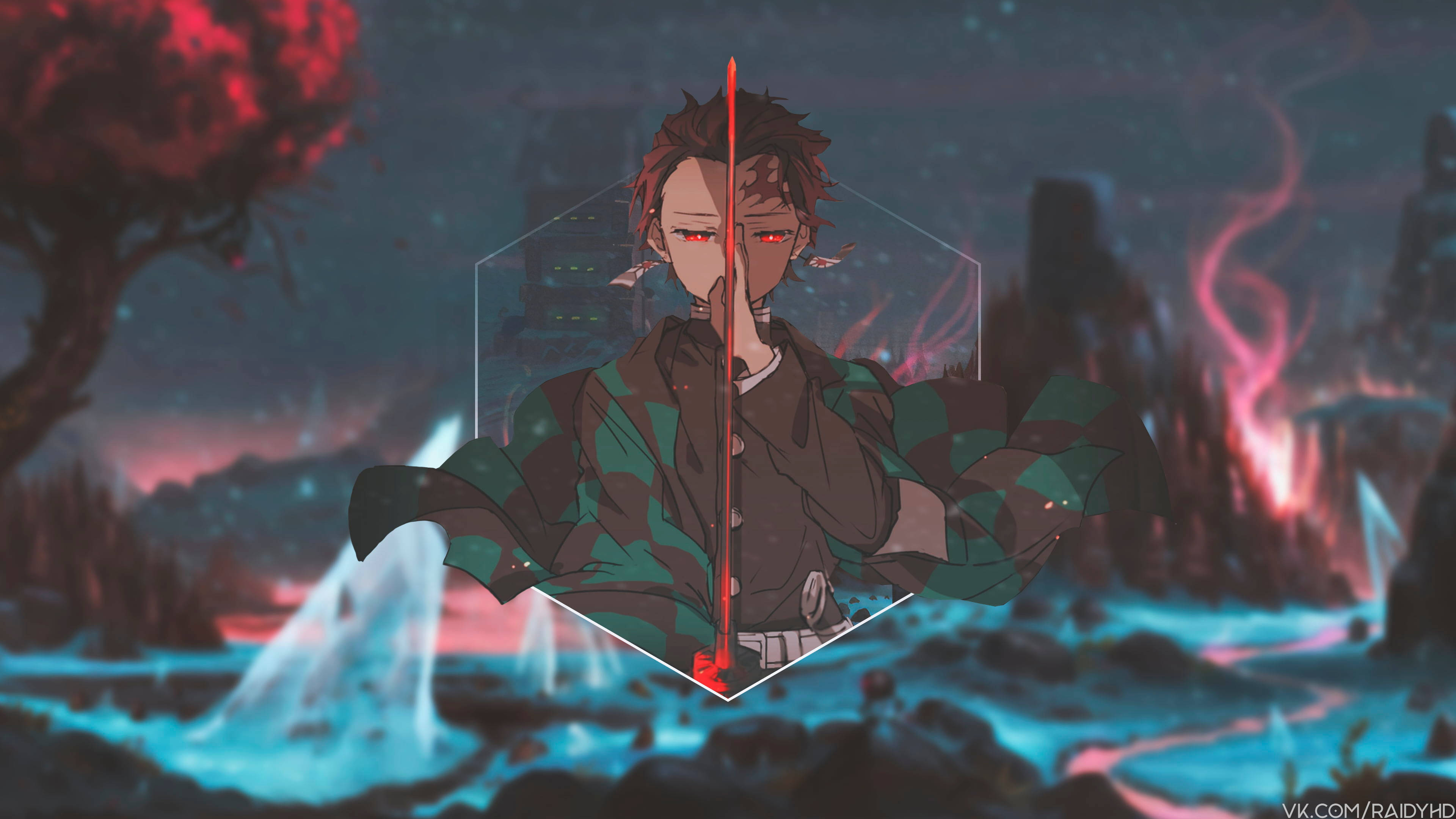 Anime Sevgilileri Tanjiro Demon Slayer Duvar Kağıdı