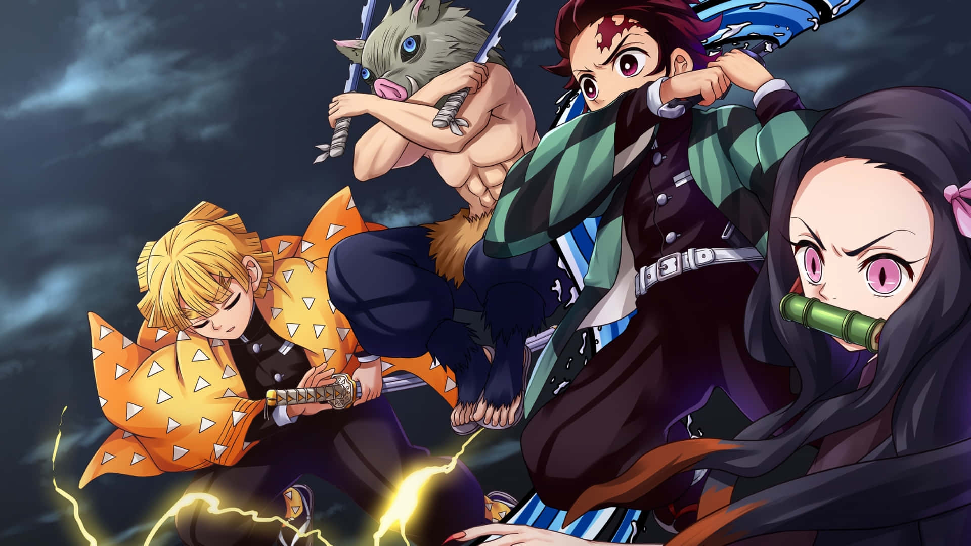 Animeden Demon Slayer Kimetsu No Yaiba Duvar Kağıdı