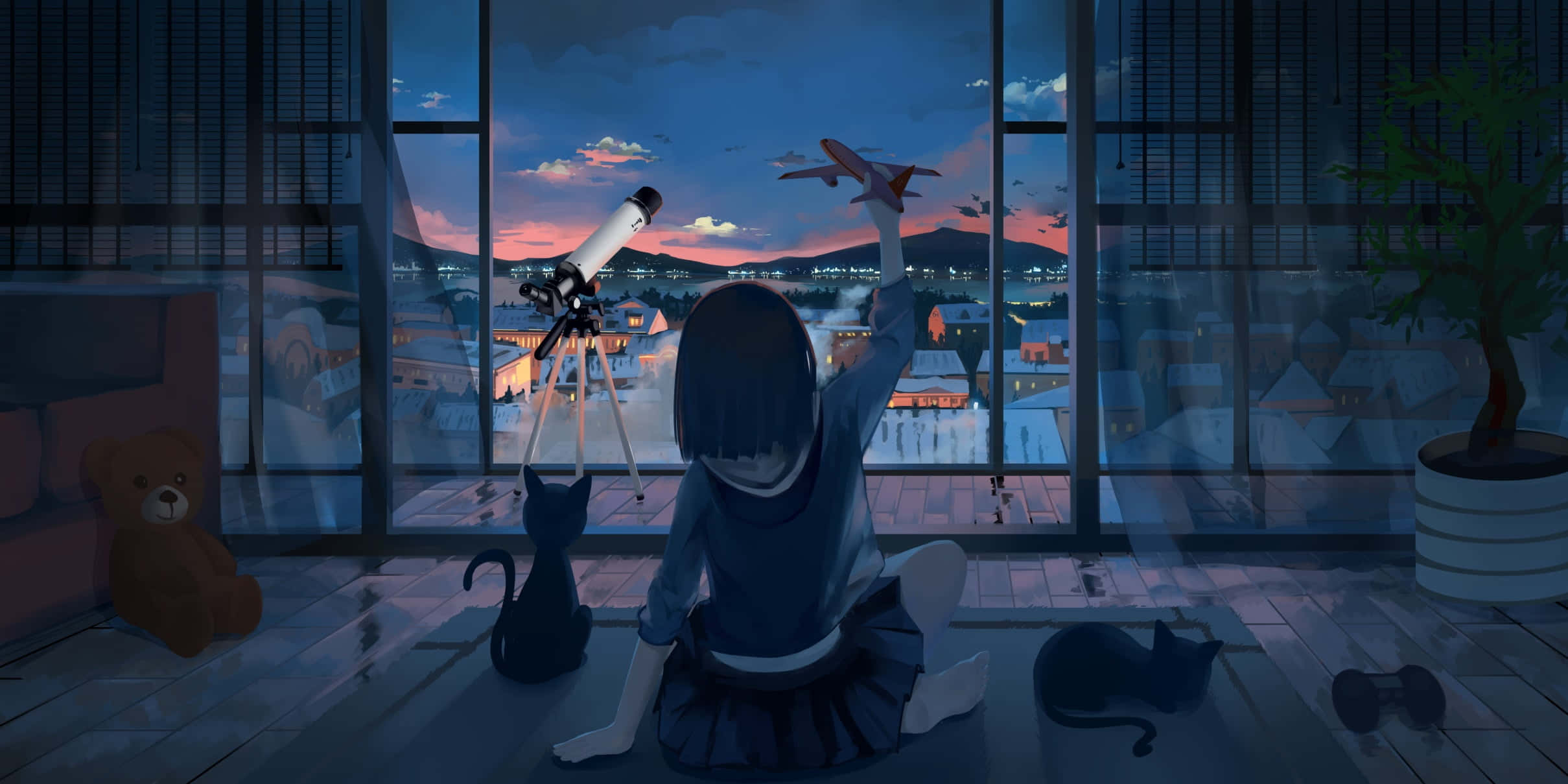Animenin Karanlık ve Gizemli Dünyasına Kaçış Duvar Kağıdı
