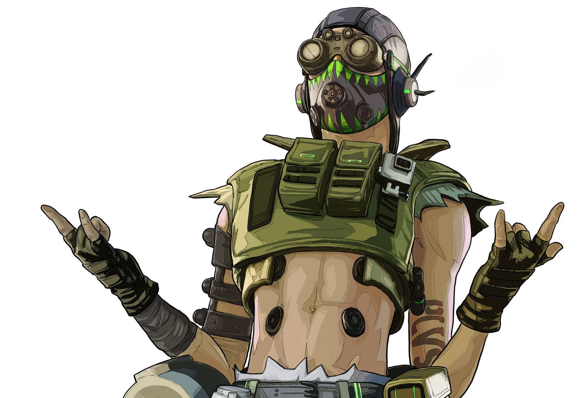 Apex Legends Octane Siyah Gözlük Duvar Kağıdı