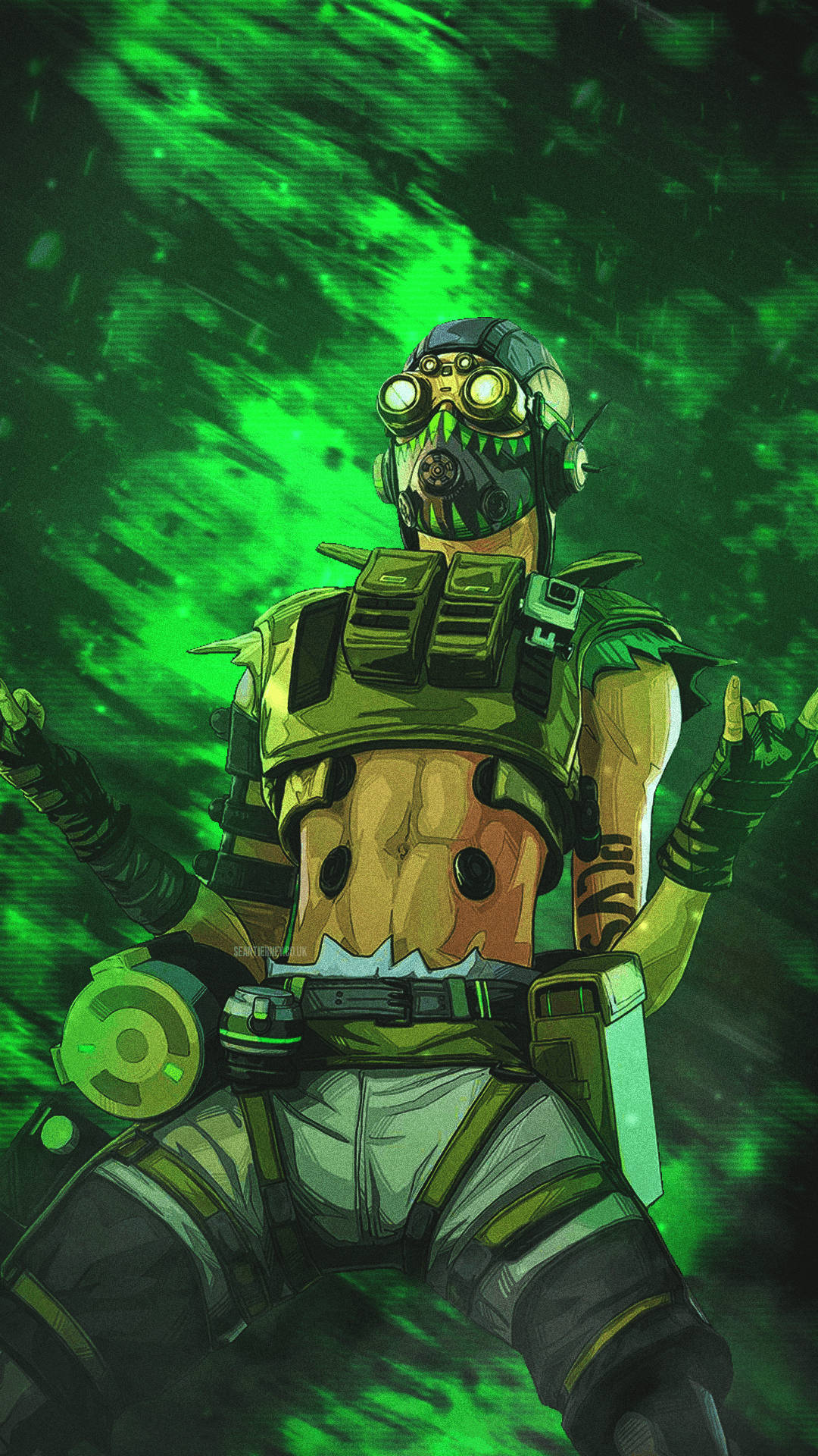 Apex Legends Octane Yeşil Temalı Duvar Kağıdı