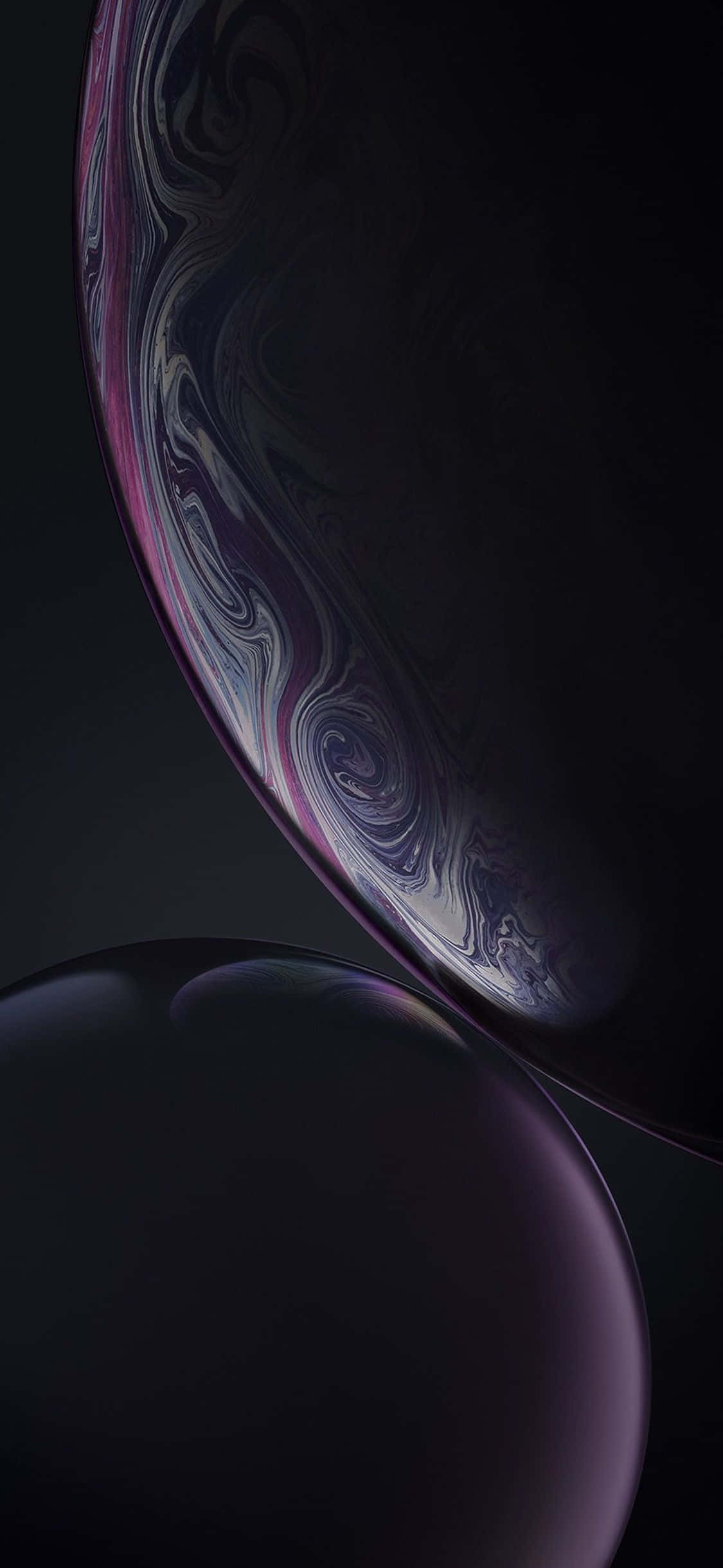 Apple iPhone XS Kabarcık Soyut Duvar Kağıdı