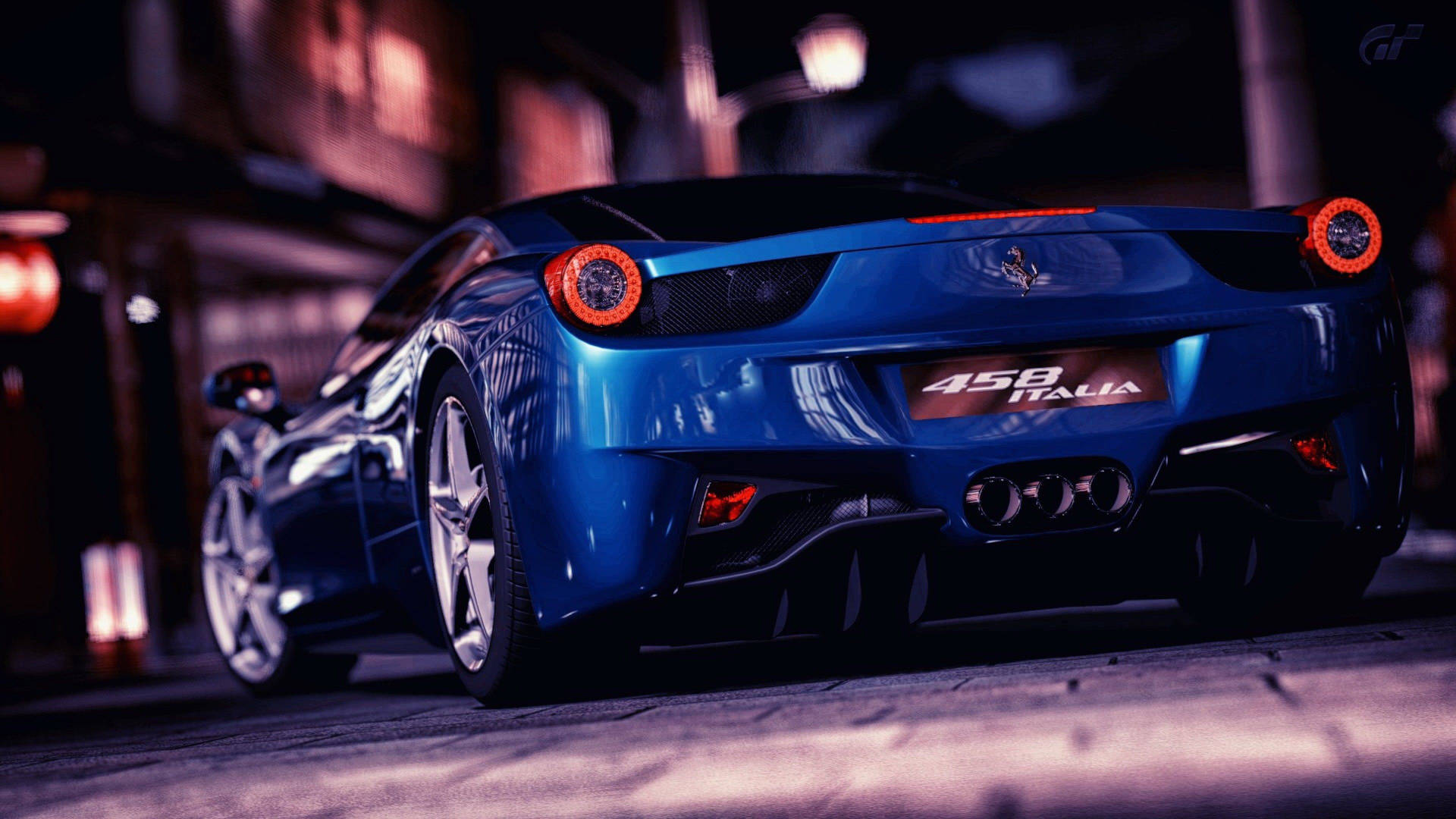 Araba 4k mavi 458 Italia Ferrari duvar kağıdı