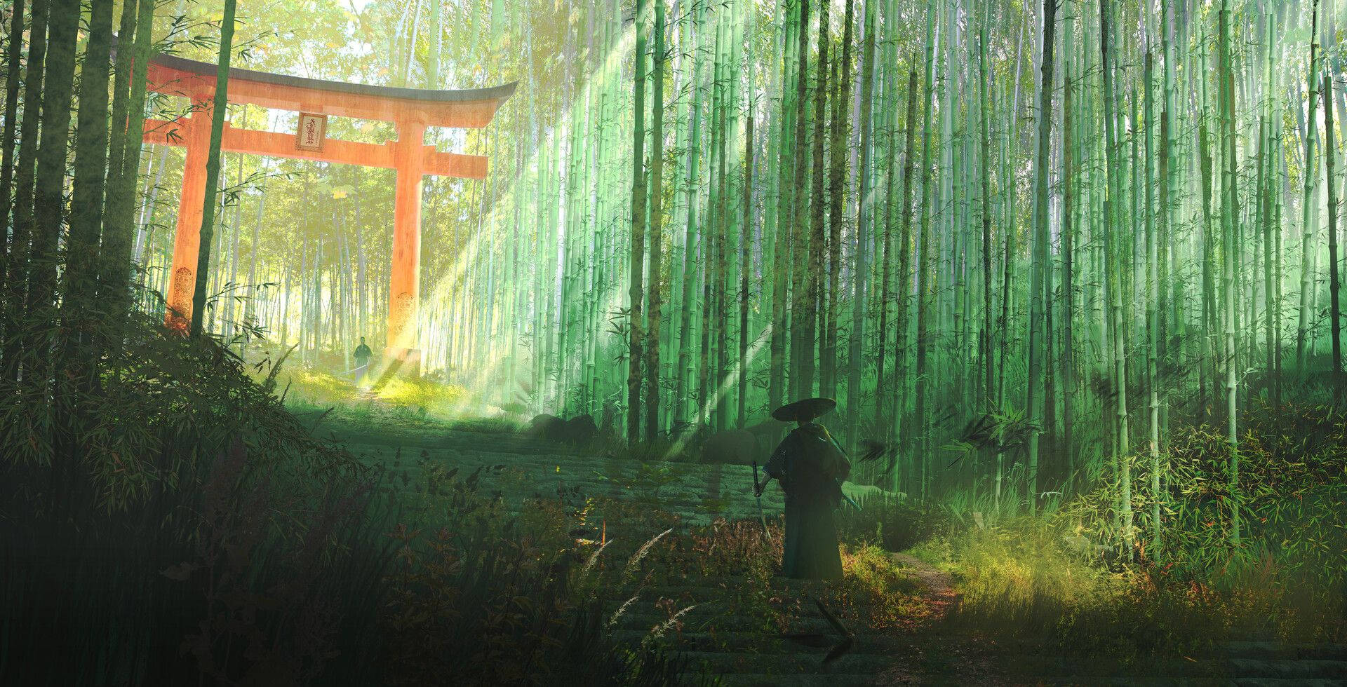 Arashiyama Bambu Korusu 4K Kyoto Duvar Kağıdı
