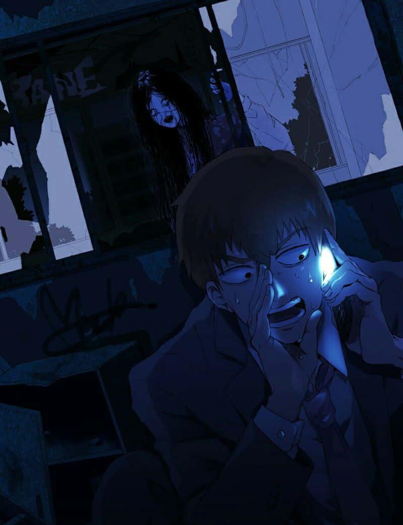 Arataka Reigen showcasing his powerful psychic abilities Duvar Kağıdı