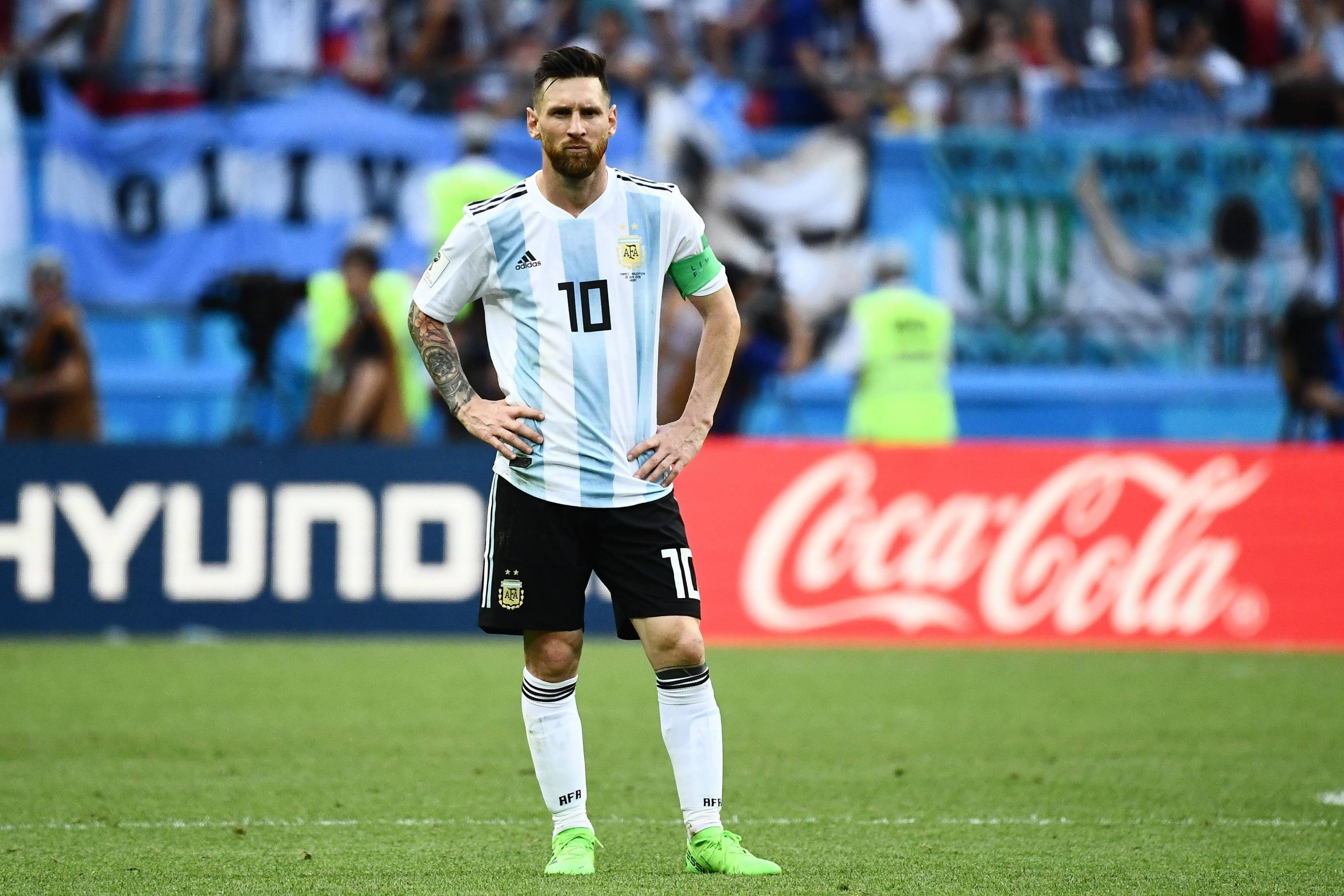 Arjantin Milli Futbol Takımı Messi Maç Anı Duvar Kağıdı