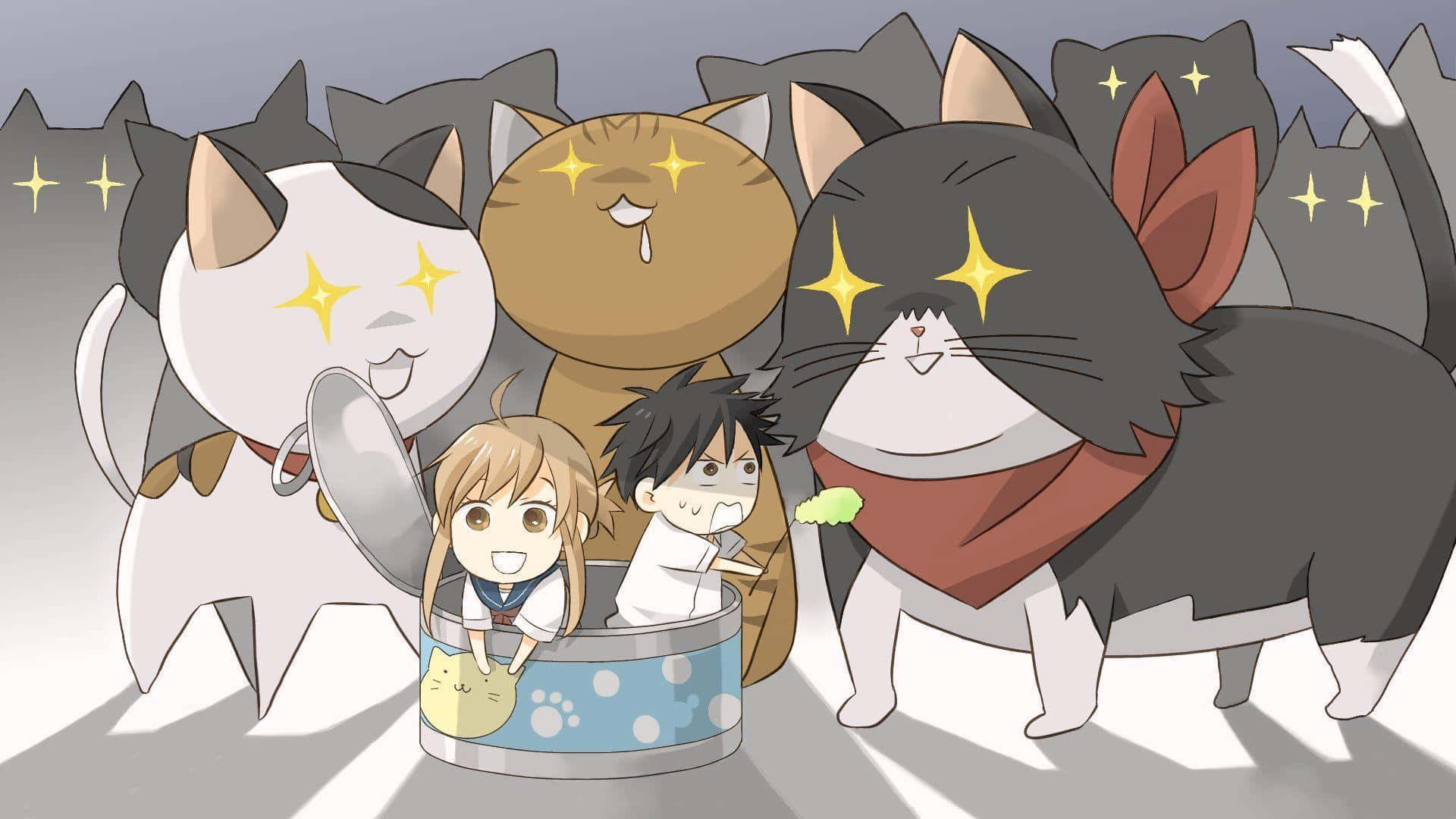 Arkadaşlar anime izlerken komik suratlar yapıyor Duvar Kağıdı