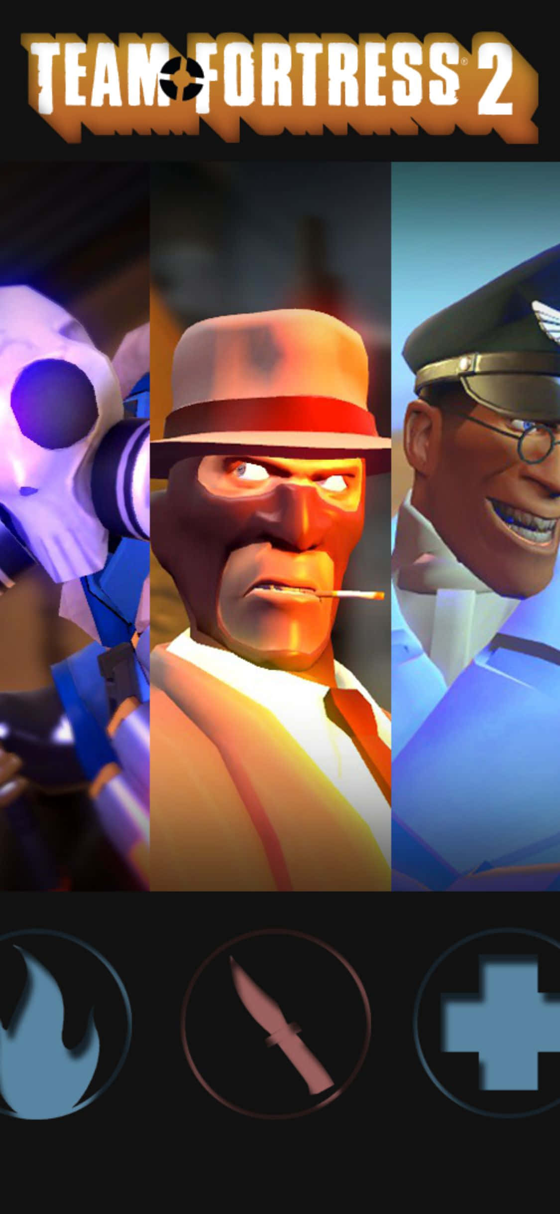 Arkadaşlarınızla Bayrak Kapmaca Oynayın ve Yeni iPhone Xs'inizde Team Fortress 2 ile Üstünlüğünüzü Gösterin Duvar Kağıdı