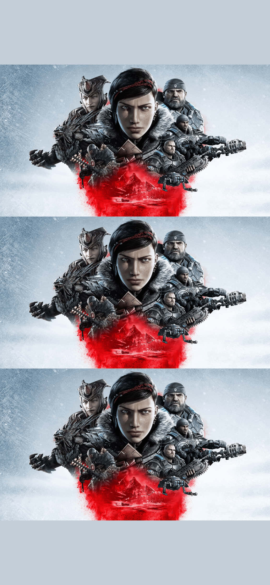 arkasında bir kadın ve bir adam olan bir poster Duvar Kağıdı