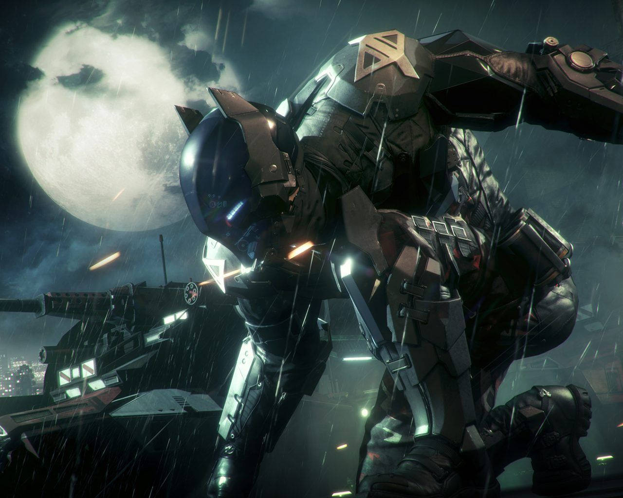 Arkham Knight'tan robotik Batman duvar kağıdı