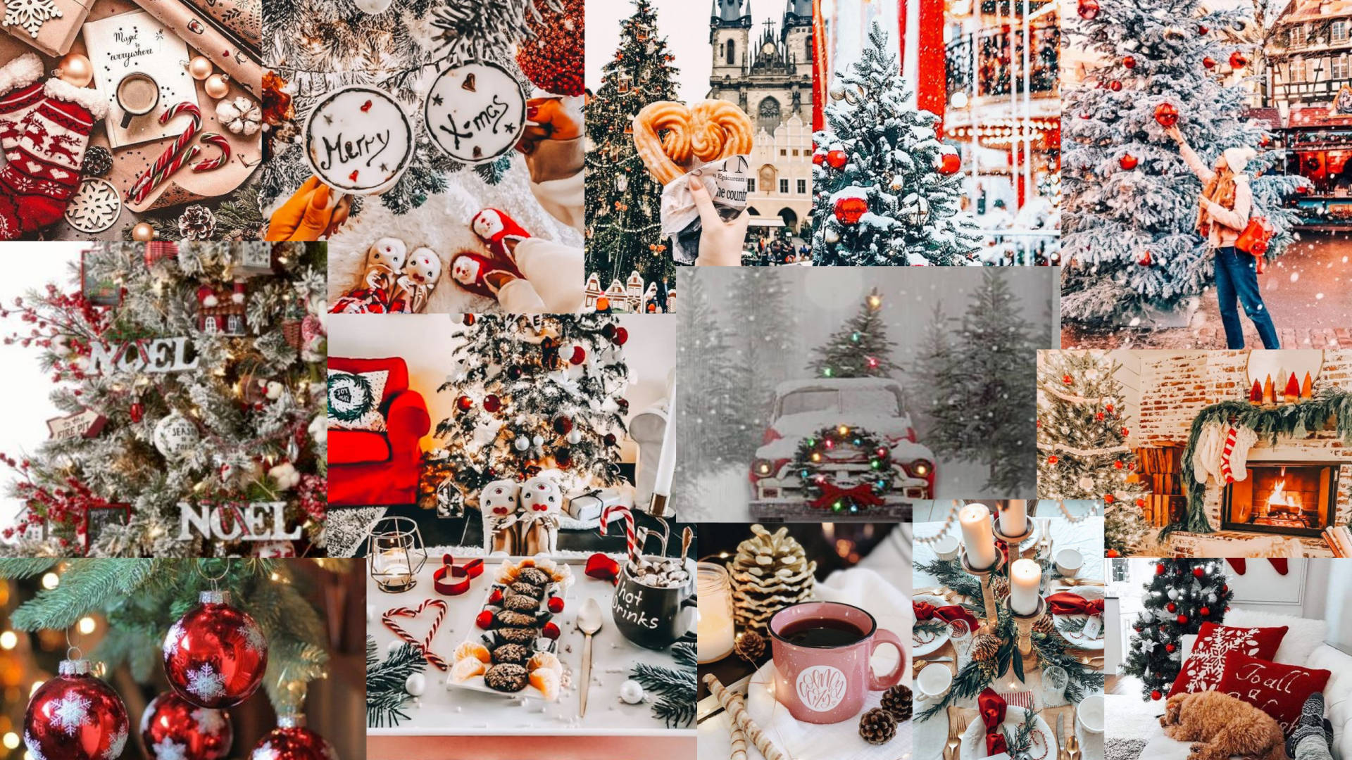 Arktik Hava Noel Kolajı Duvar Kağıdı
