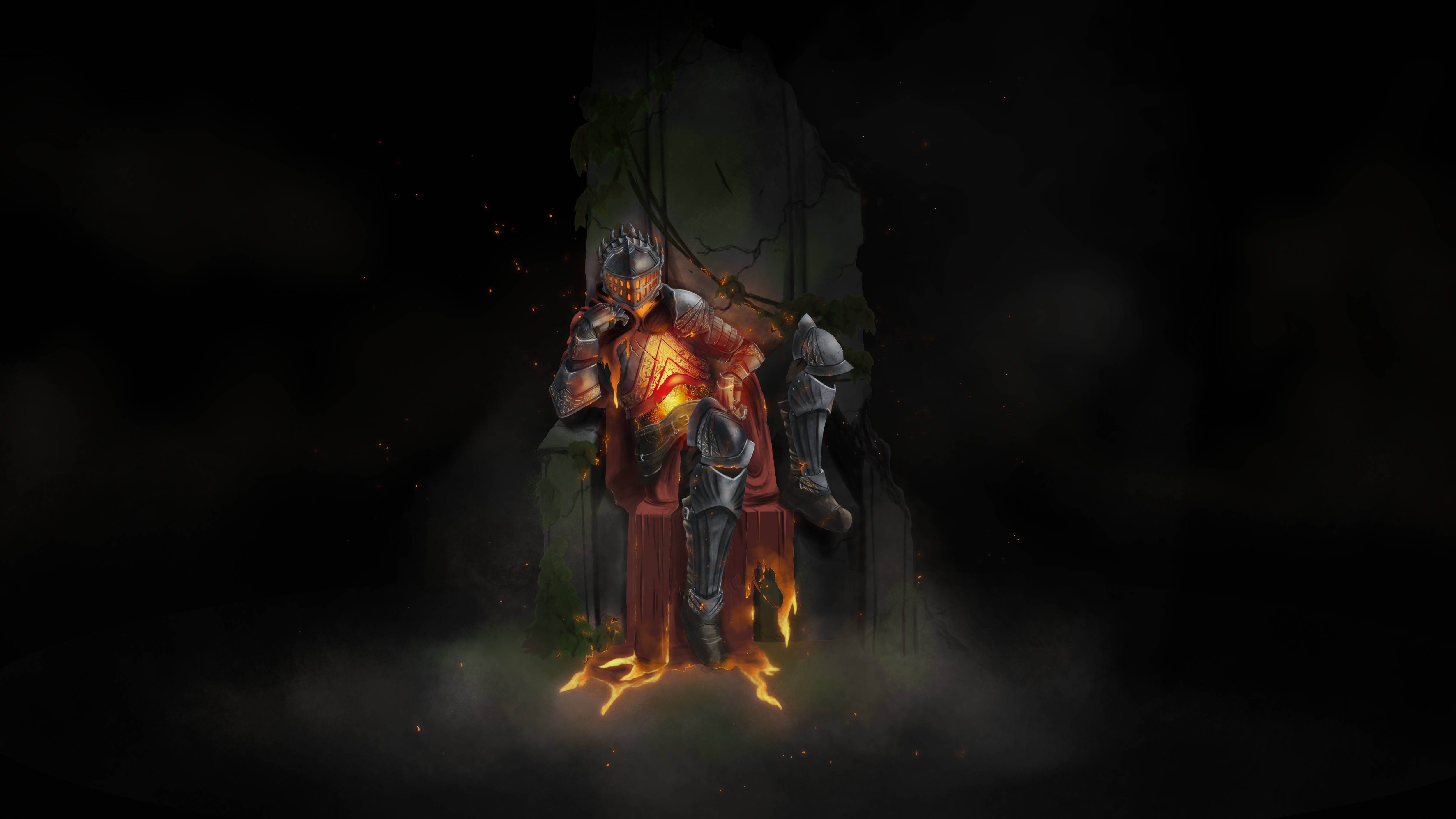 Ashen Dark Souls III Karanlık 4K Duvar Kağıdı