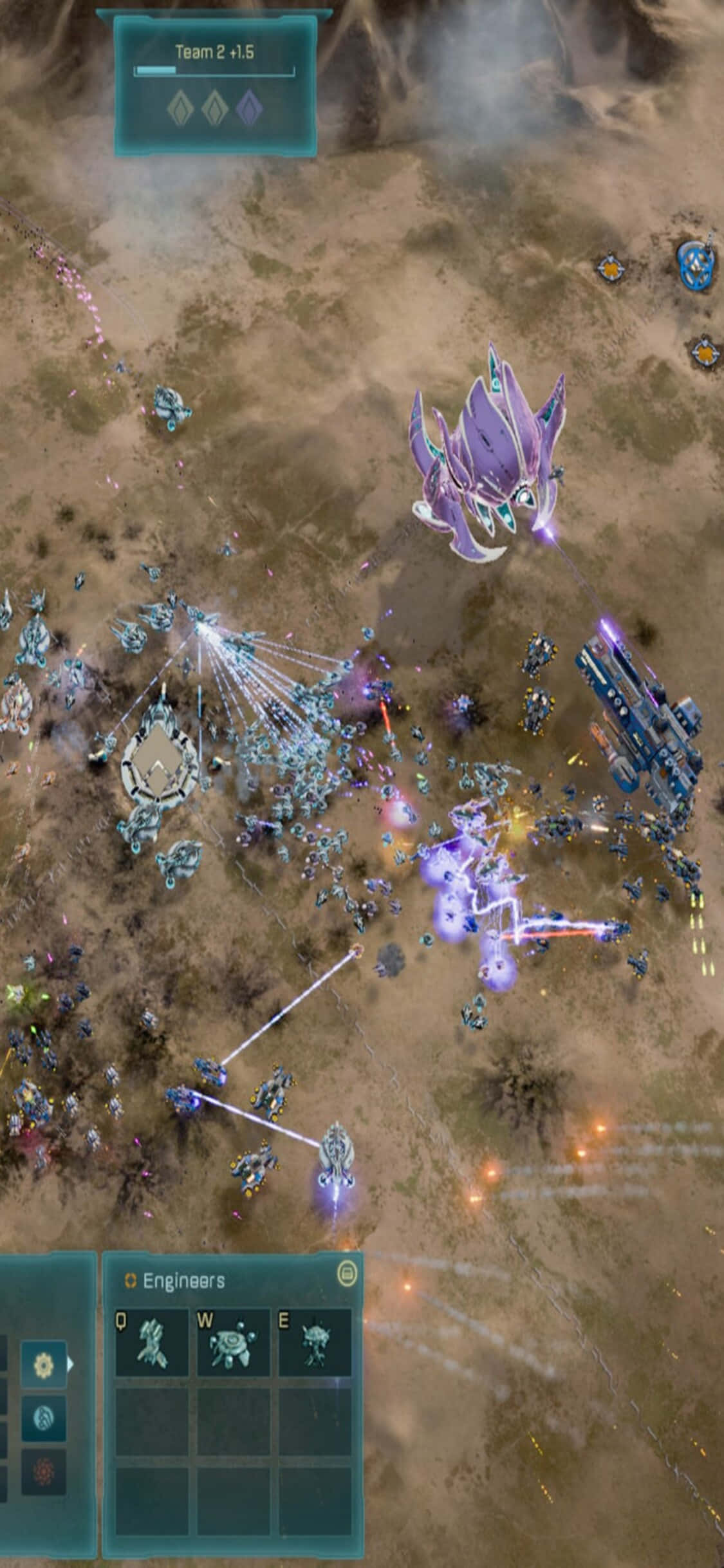 Ashes of the Singularity dünyasındaki gizemli ışık huzmeleri Duvar Kağıdı