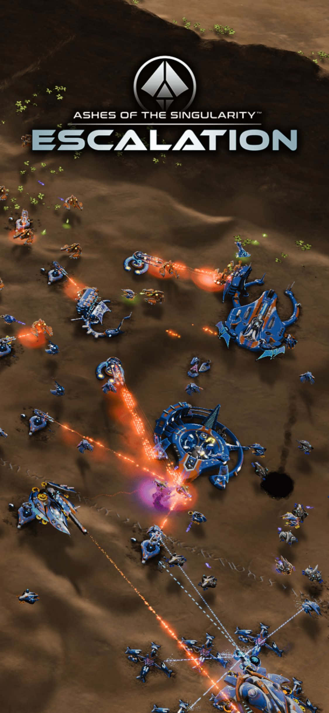 Ashes of the Singularity: Escalation'da iPhone X ile Savaşın Duvar Kağıdı