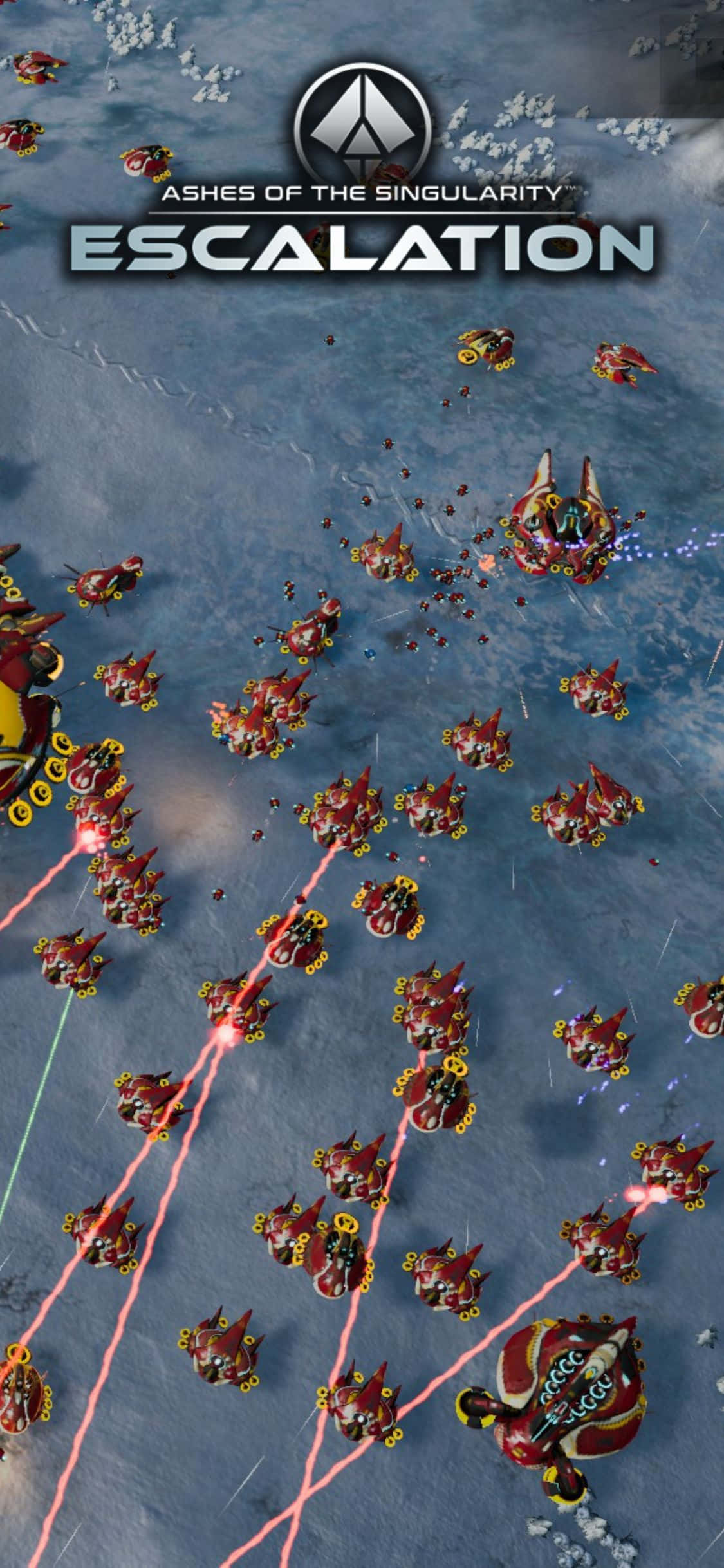 Ashes Of The Singularity Escalation'ın yüksek kaliteli grafiklerinin keyfini iPhone X'te çıkarın Duvar Kağıdı
