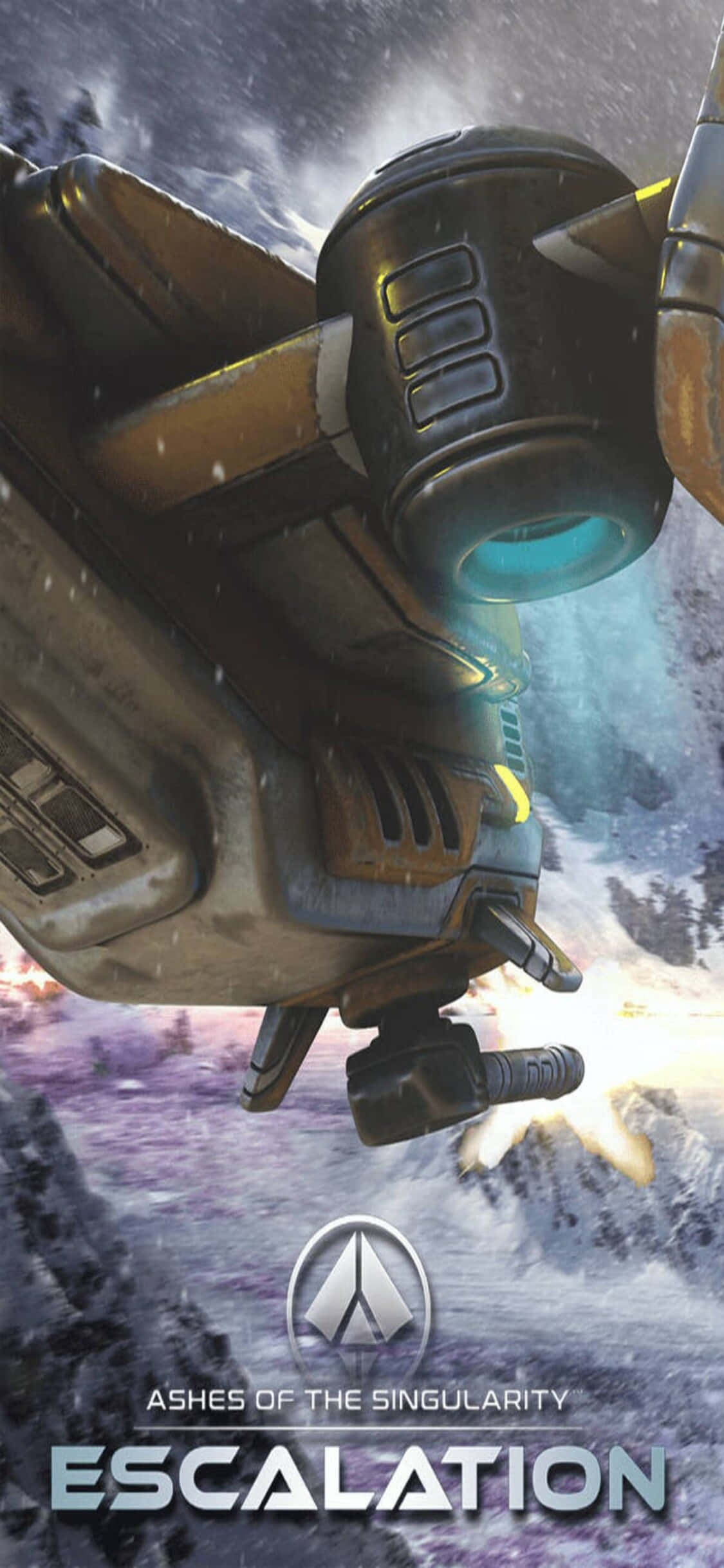 Ashes of the Singularity Oyununun Çarpıcı Galaksilerarası Görsellerini iPhone X'te Keşfedin Duvar Kağıdı