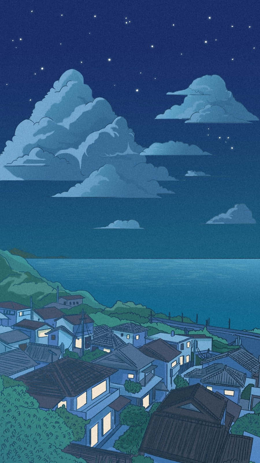 Asi Bir Anime Estetiği Kadrosu Duvar Kağıdı