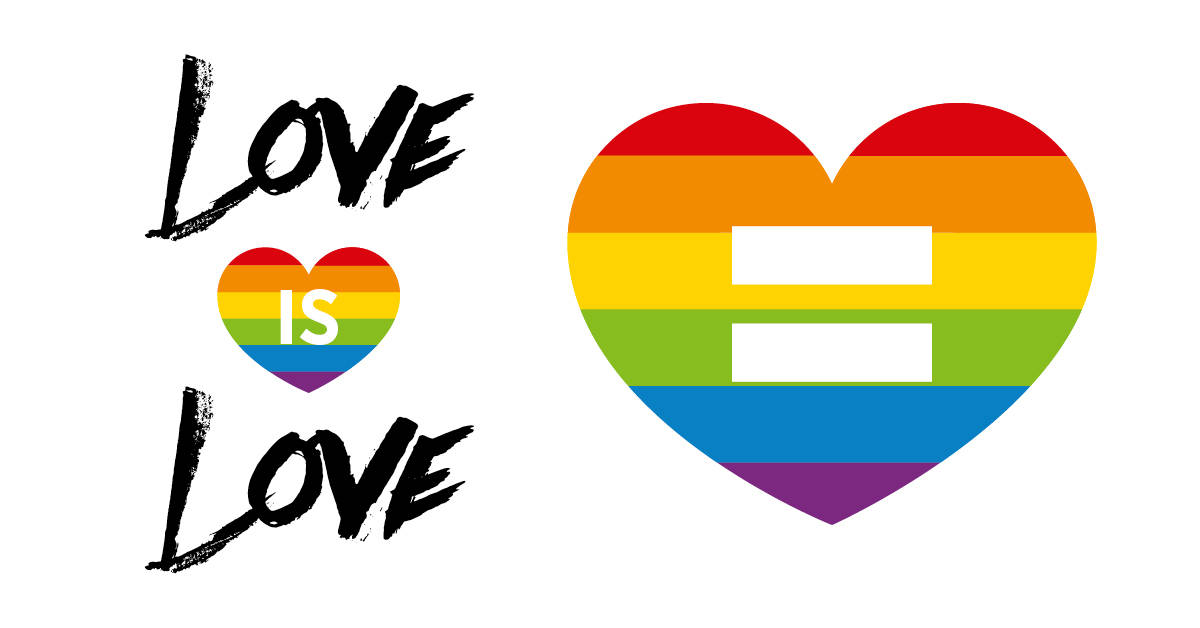 Aşk Aşktır Eşit LGBTQ Kalp Duvar Kağıdı