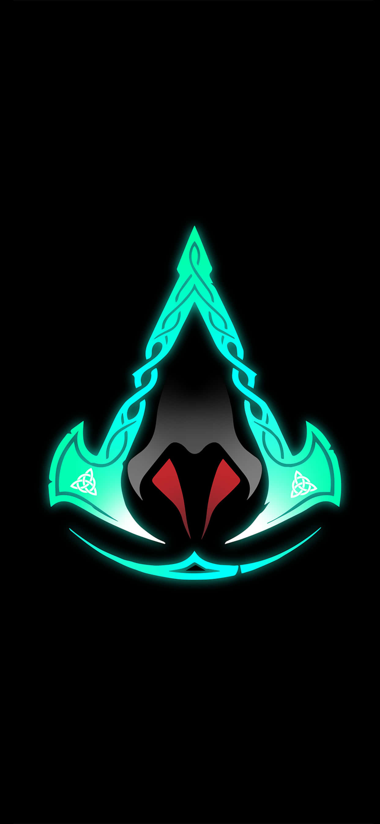 Assassin's Creed Logosu iPhone Xs Max Assassin's Creed Valhalla Duvar Kağıdı