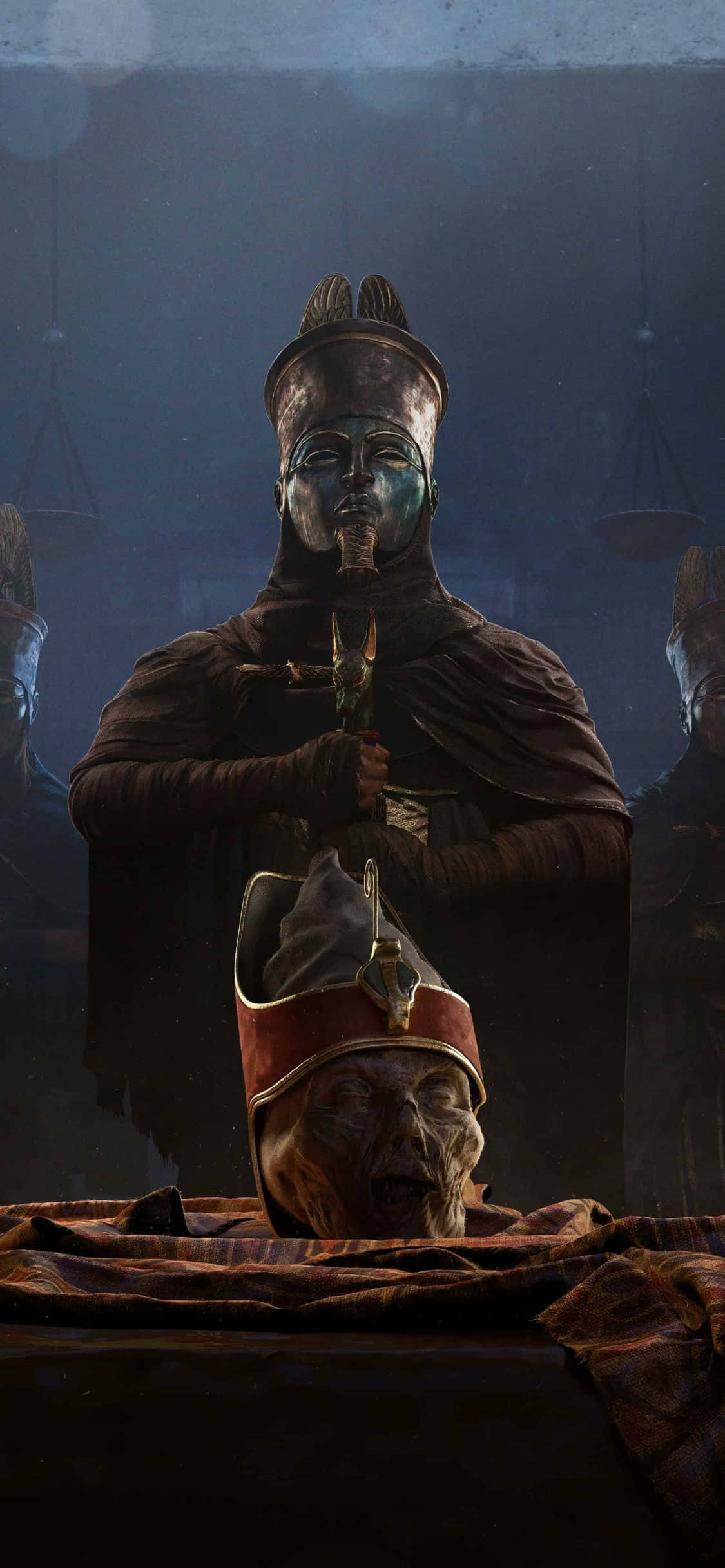 Assassin's Creed Origins'in macera dolu dünyasından ilham alan bu göz alıcı iPhone X duvar kağıdı, kesinlikle hayal gücünüzü yakalayacak. Duvar Kağıdı