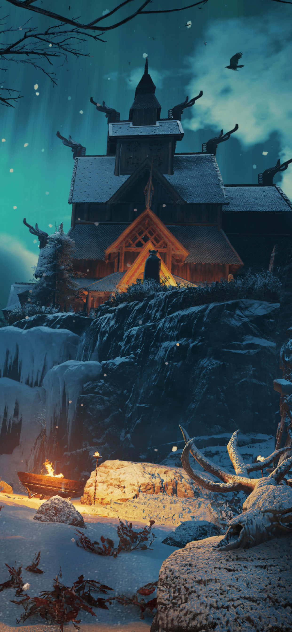 Assassin's Creed Valhalla'nın iPhone XS Max Üzerinde Muhteşem Temsili Duvar Kağıdı