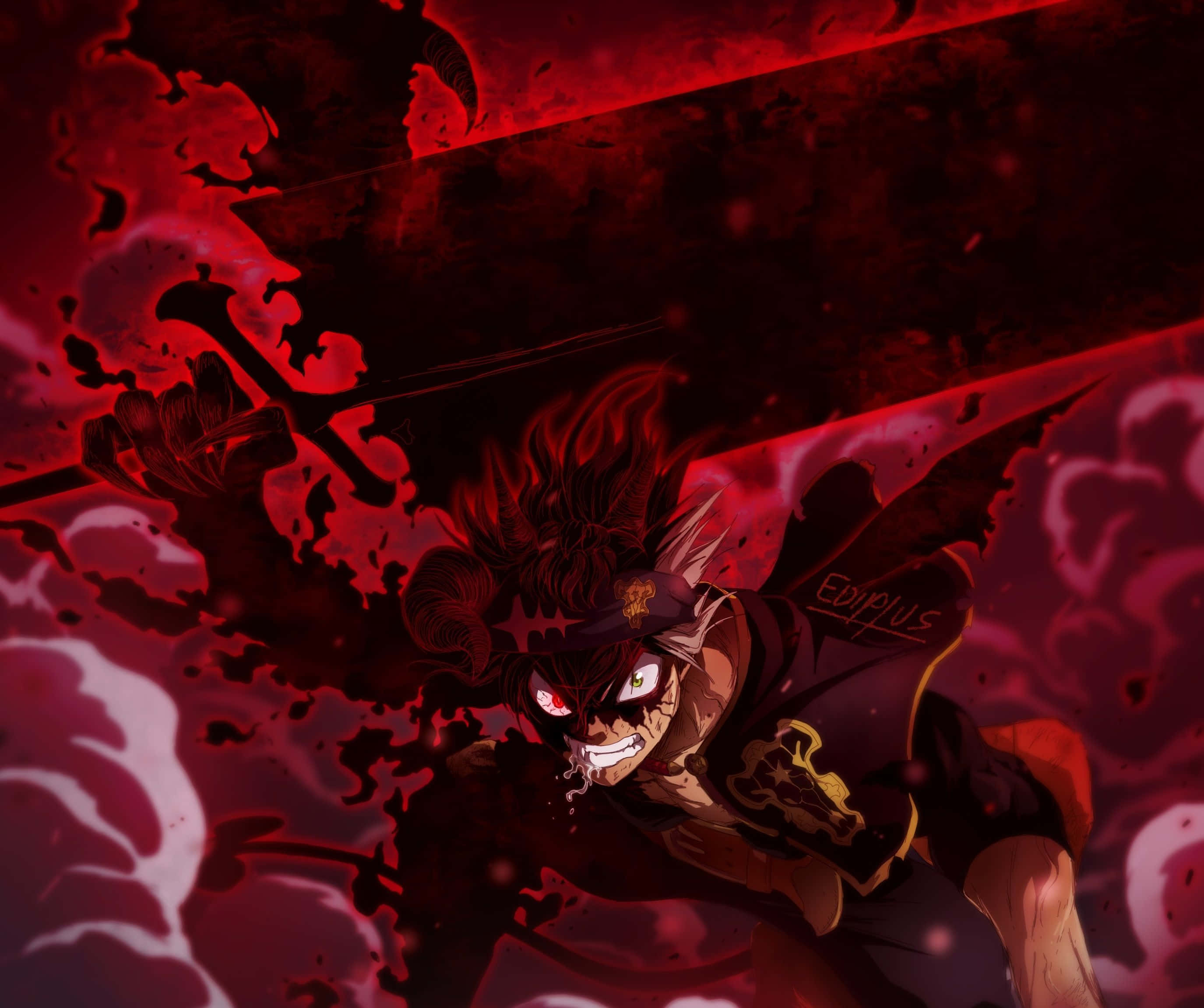 Asta Black Clover 4K Karanlık Şeytan Berserk Duvar Kağıdı