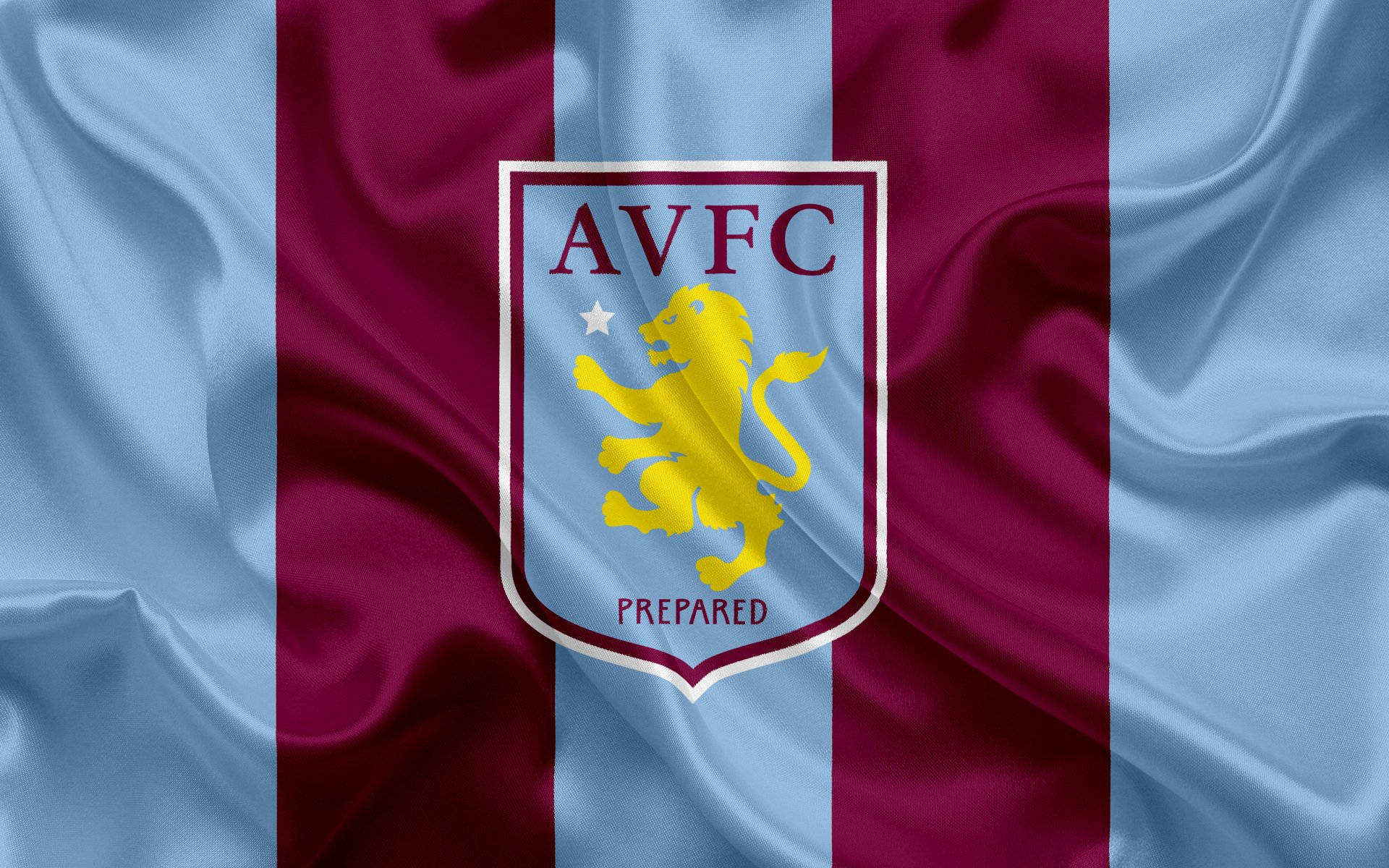 Aston Villa FC Buruşuk Bayrak Duvar Kağıdı