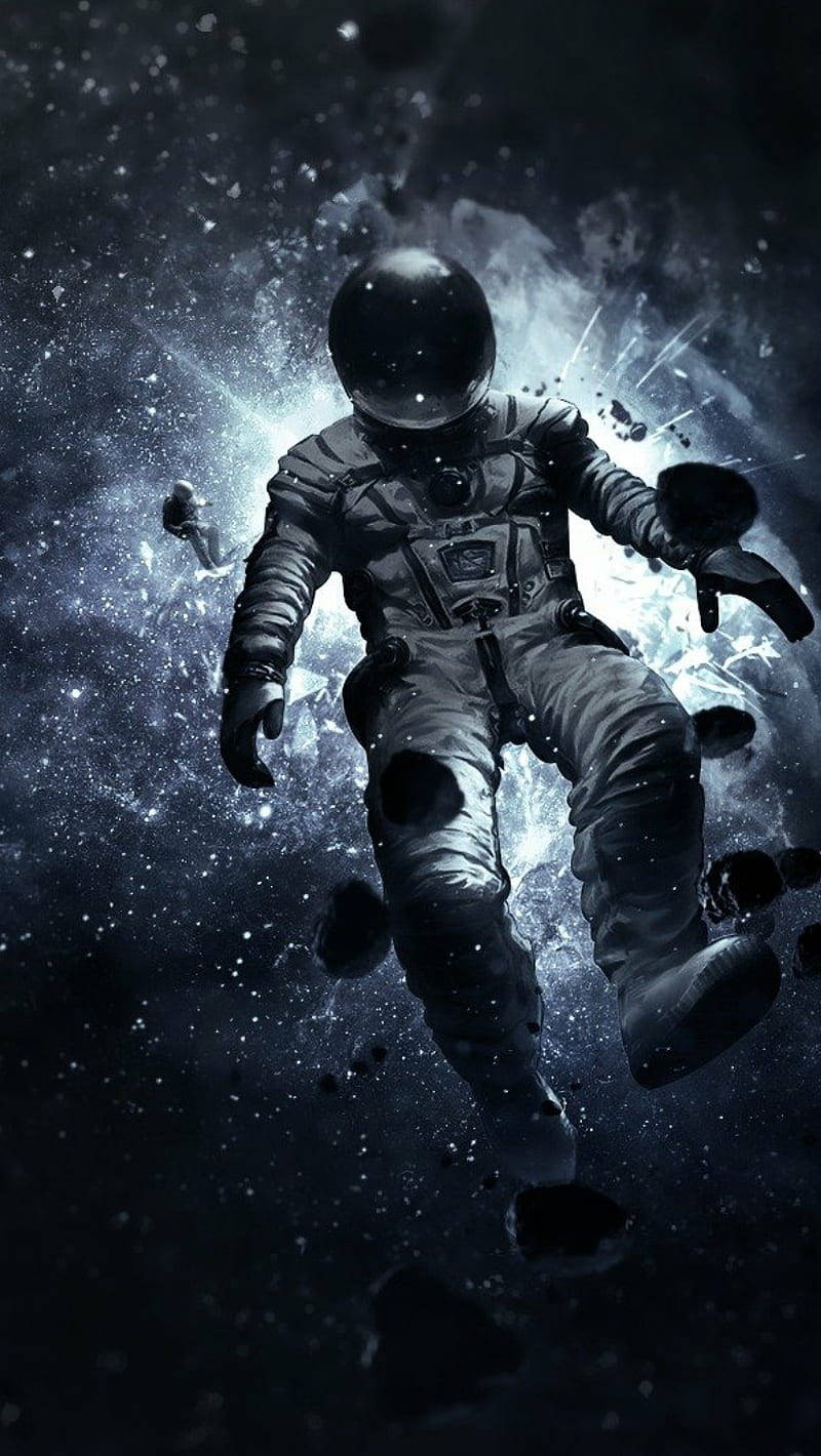 Astronot Karanlık Erkek Telefon Duvar Kağıdı