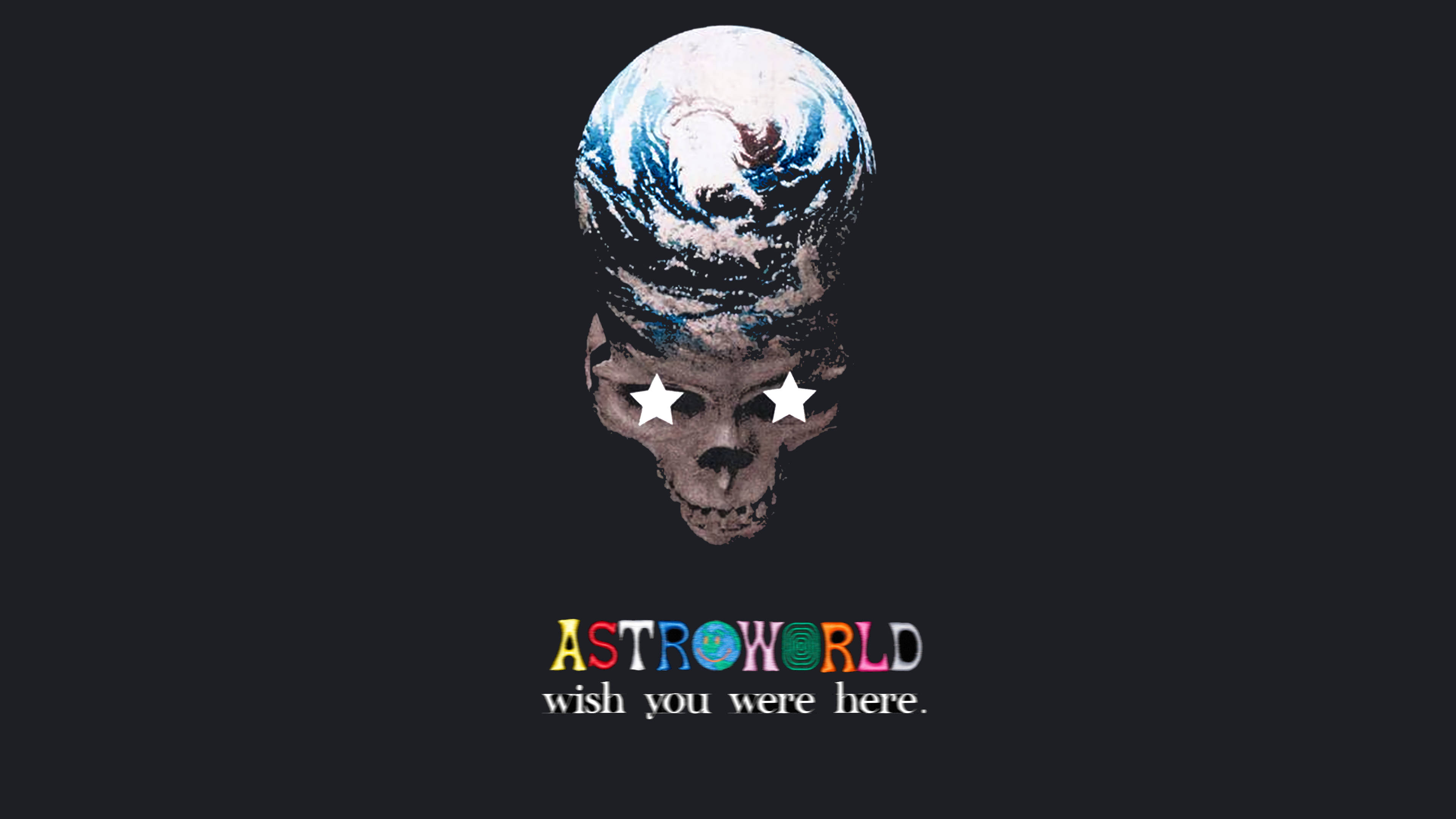 Astroworld'ün Karanlık ve Gizemli Tarafına Hoş Geldiniz Duvar Kağıdı