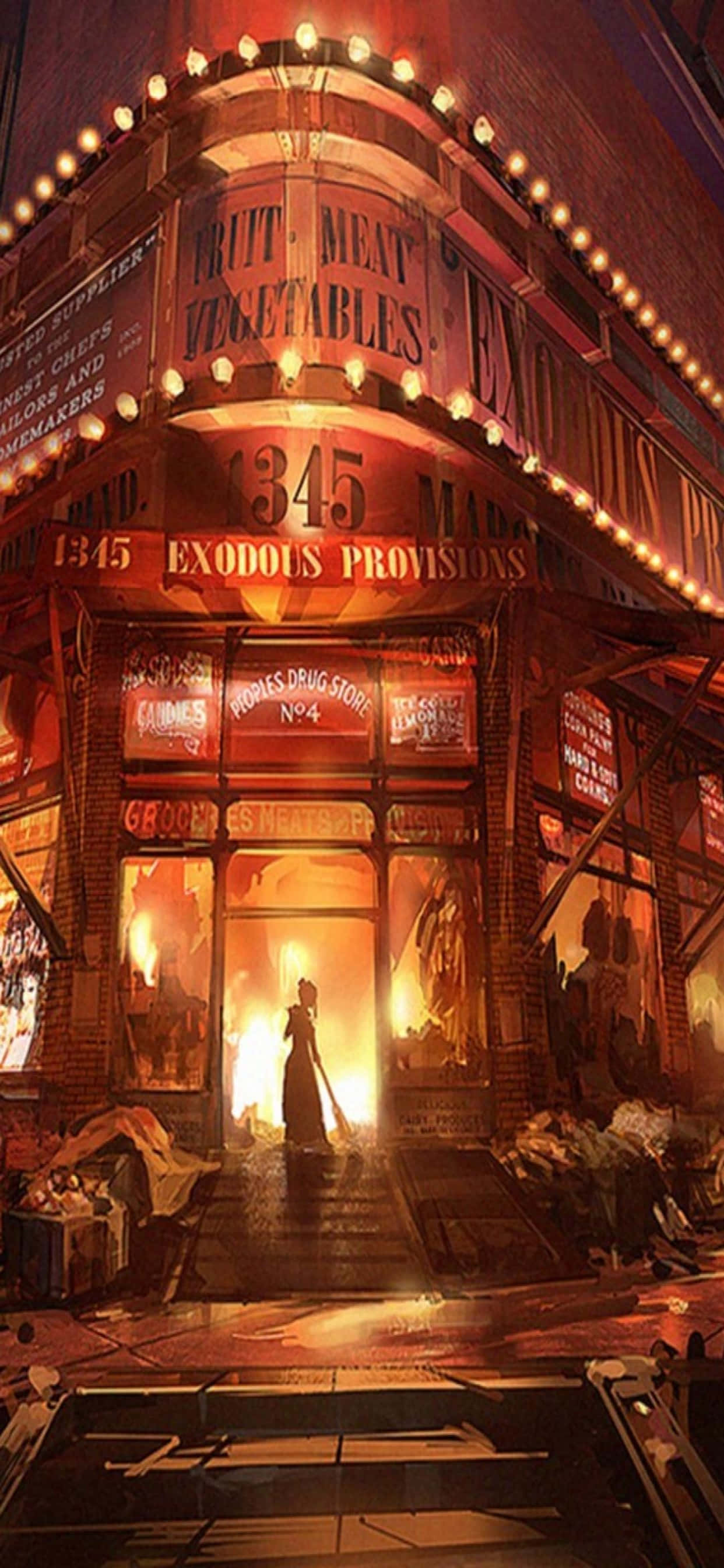 Pazar Alevi iPhone Xs Max Bioshock Infinite Arkaplanı Duvar Kağıdı