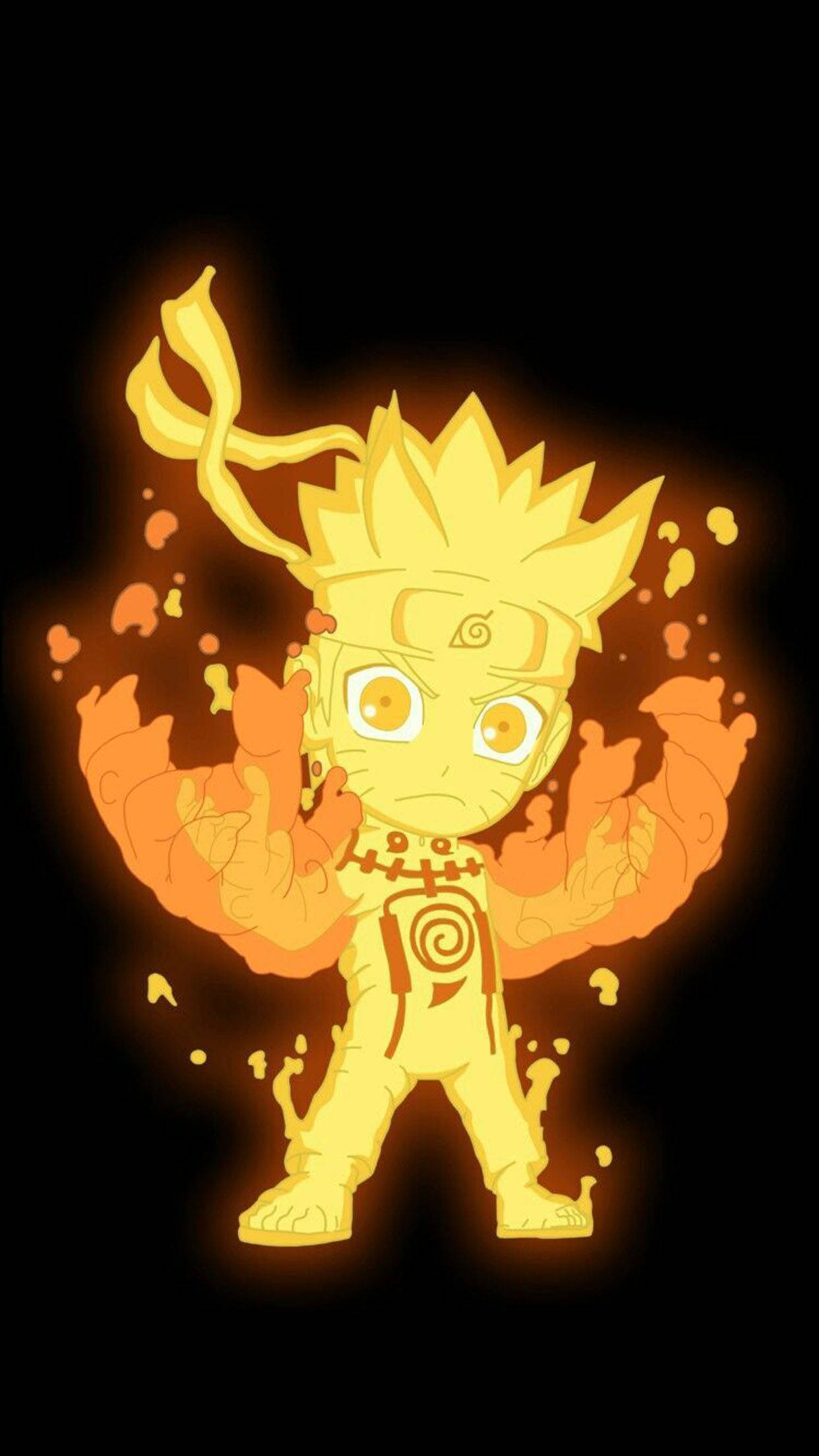 Ateşli Sevimli Naruto Duvar Kağıdı