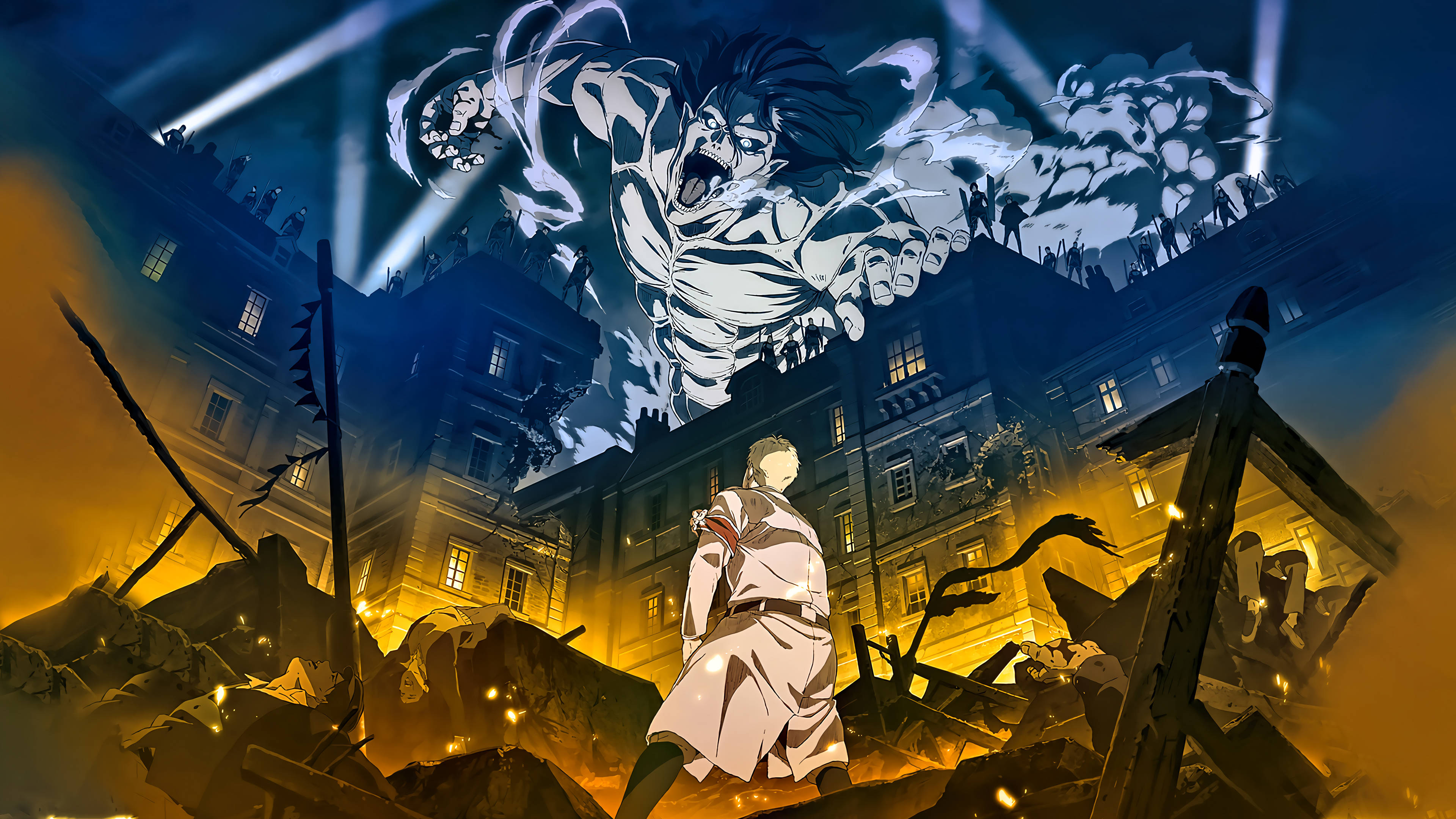 Attack on Titan 4. Sezon Titan Saldırısı Duvar Kağıdı