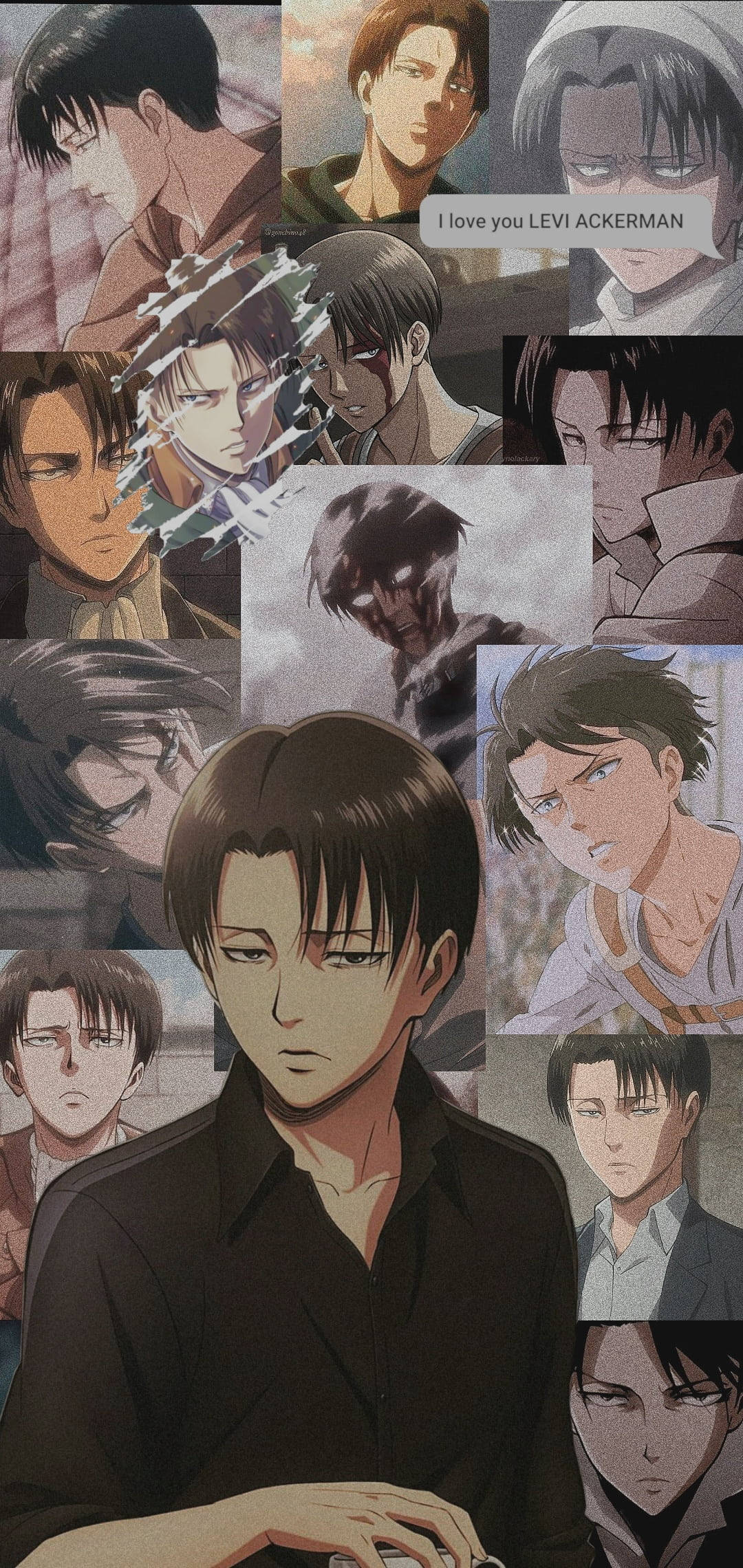 Attack On Titan Karakterleri Levi Kolajı Duvar Kağıdı