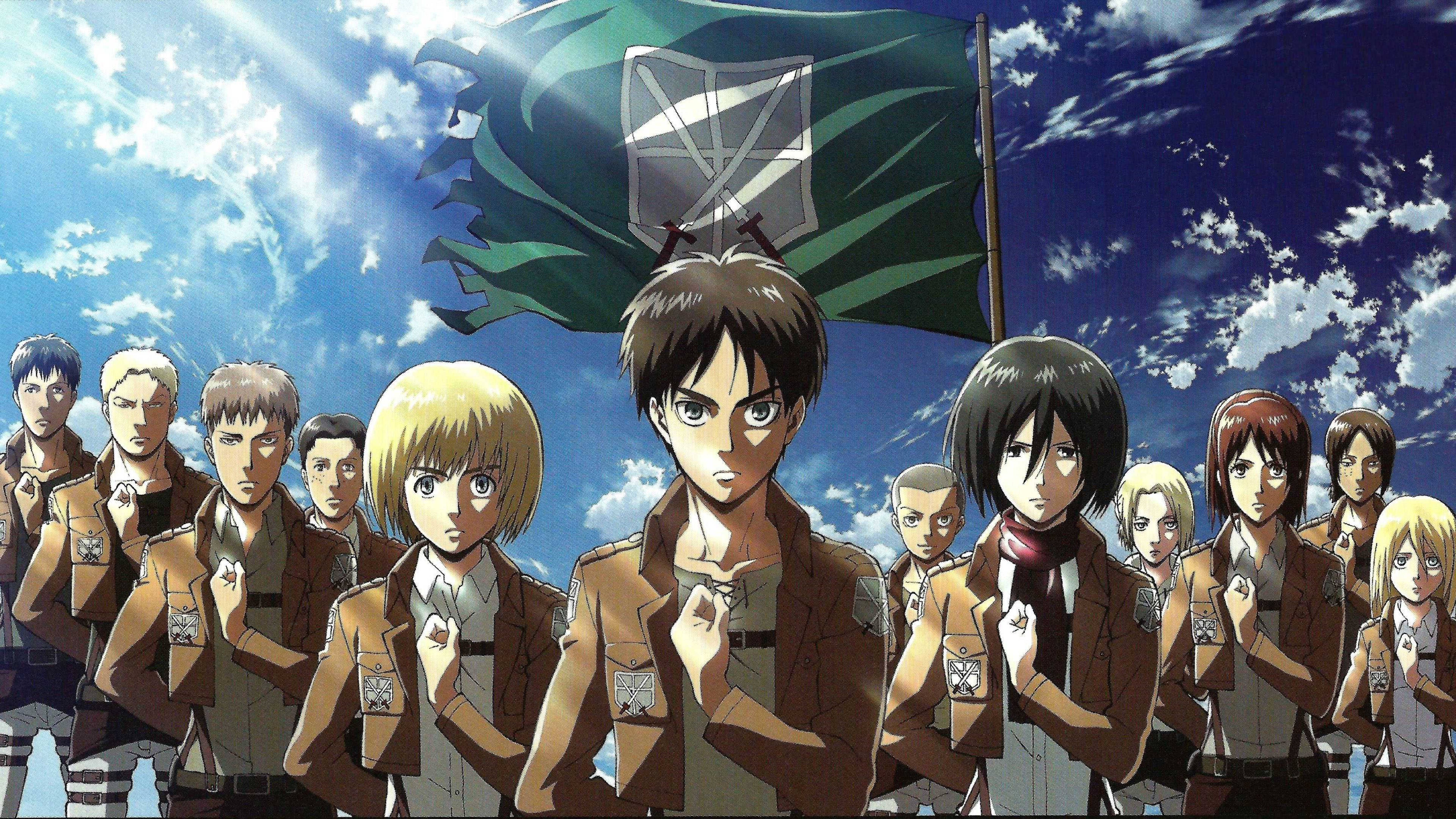 Attack On Titans 4K Anti Titan Timi Duvar Kağıdı