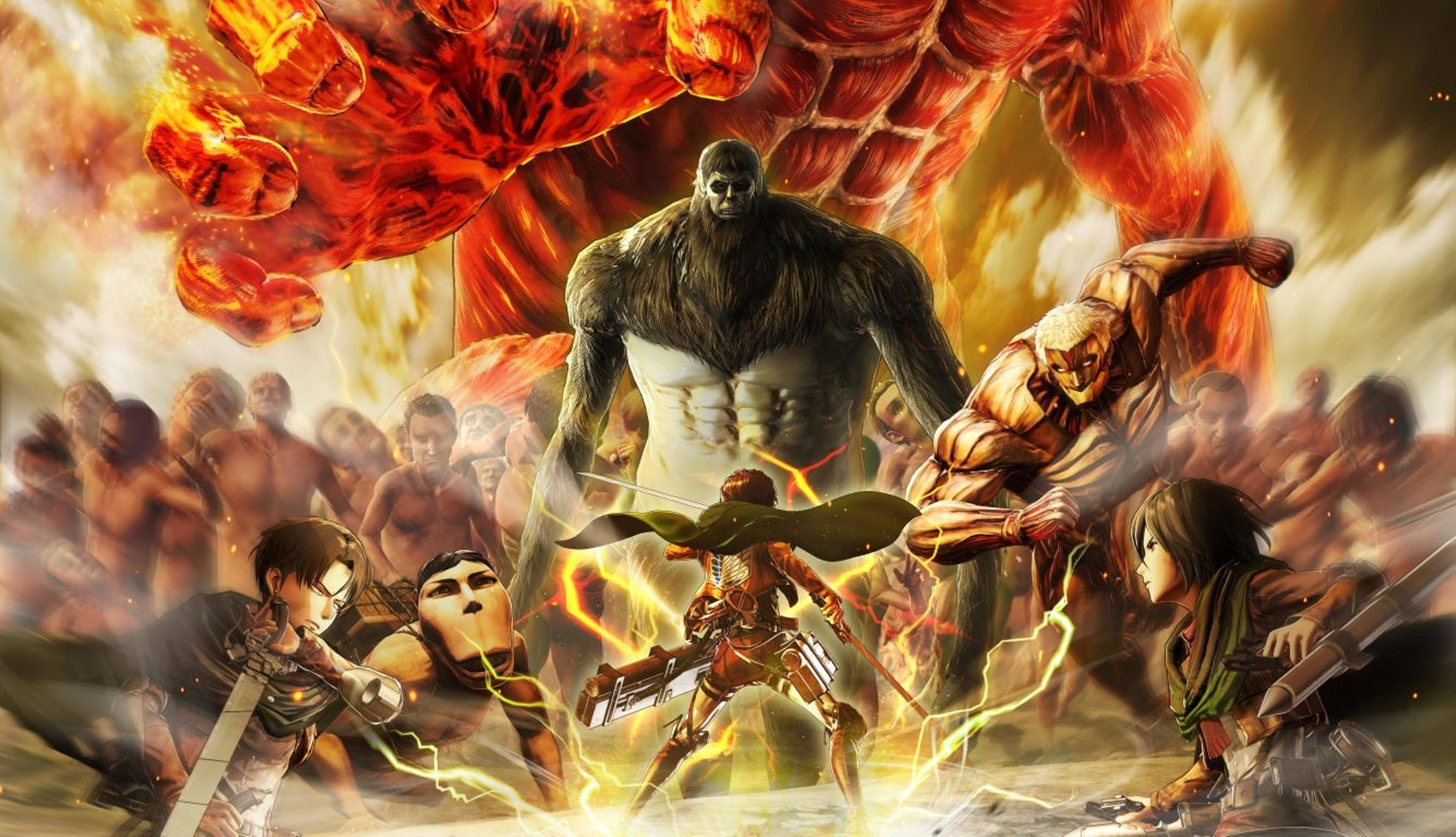 Attack On Titans 4K İnsan Yiyen Titanlar Duvar Kağıdı