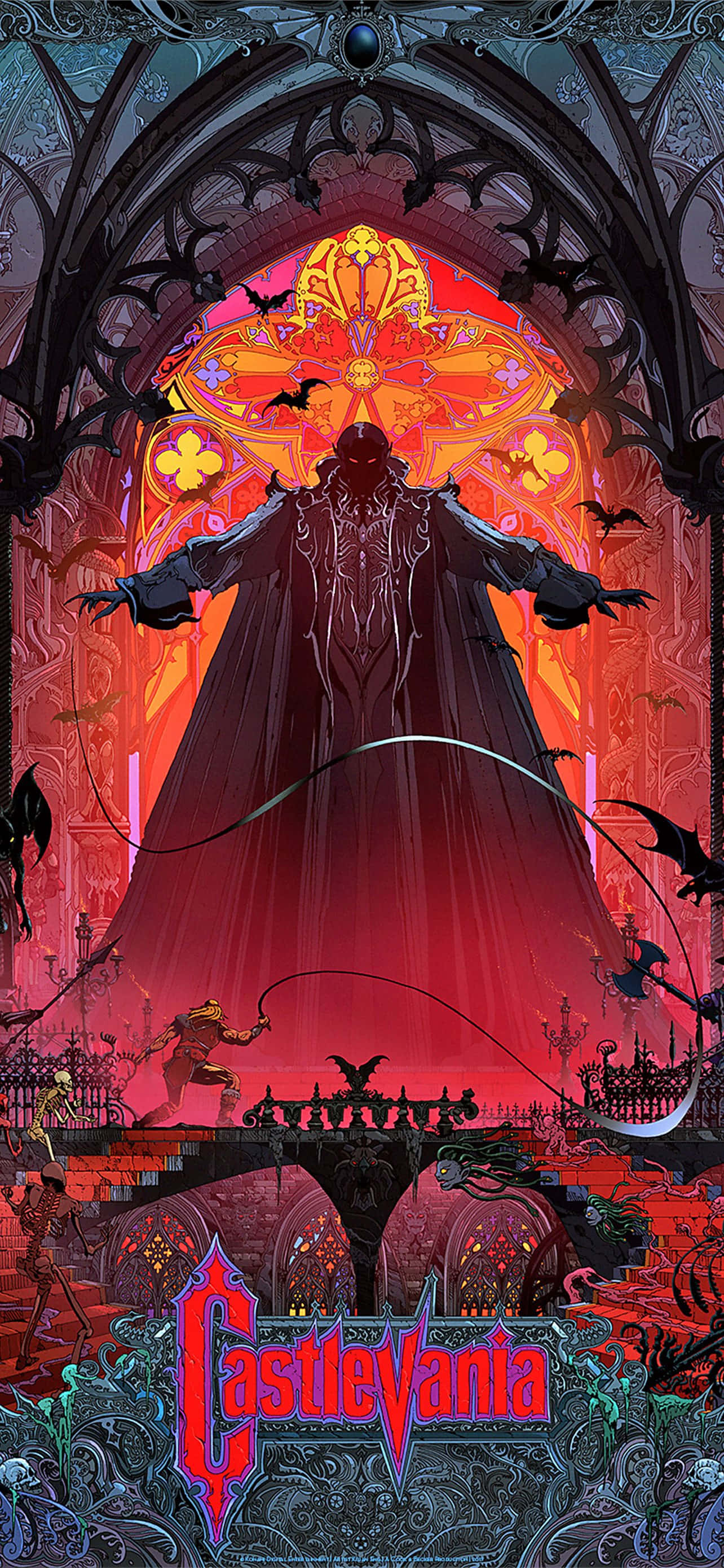 Ay Altında Gotik Kale - Castlevania'dan Bir Kare Duvar Kağıdı