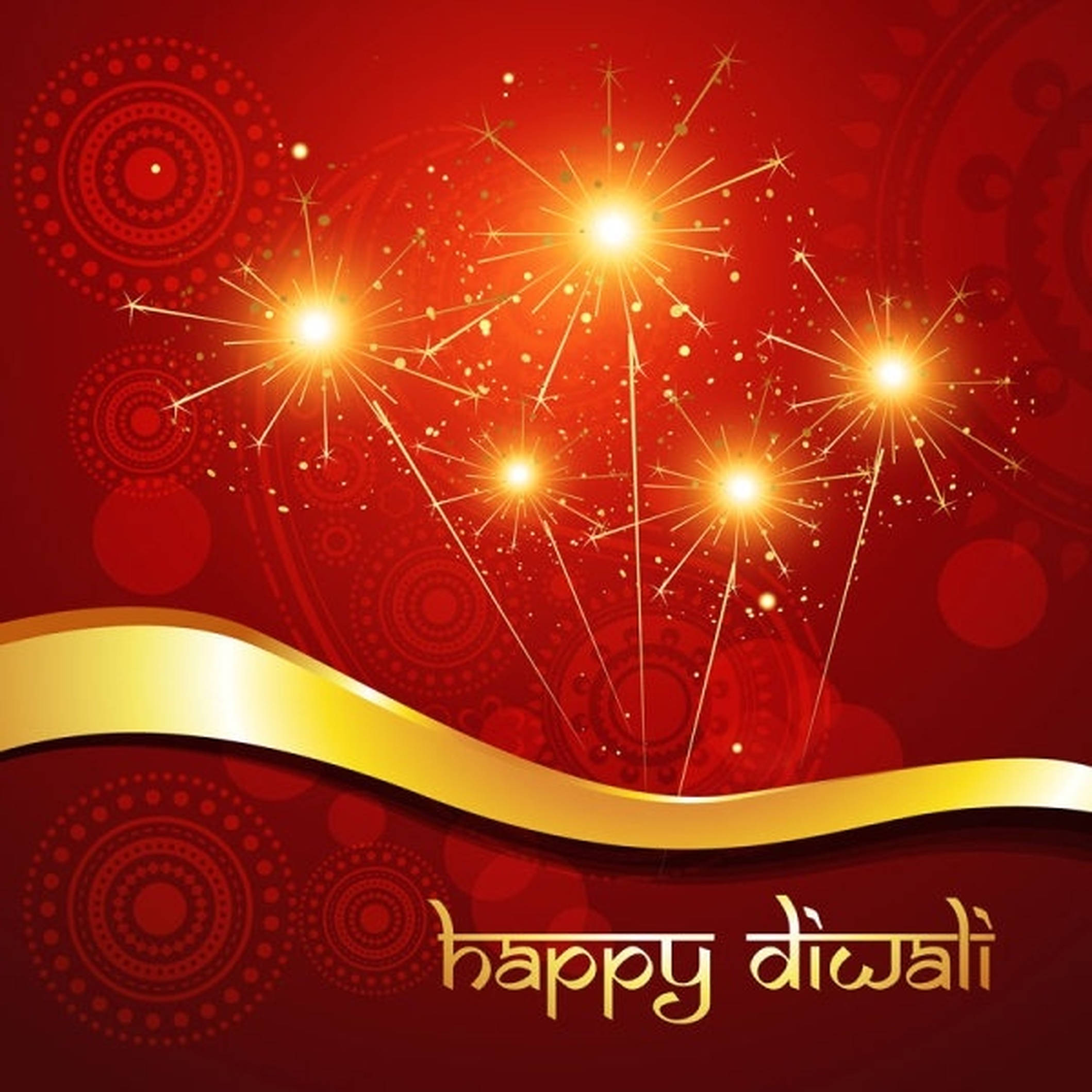 Aydınlatan Diwali - Işıltılı Işıklar Festivali Duvar Kağıdı