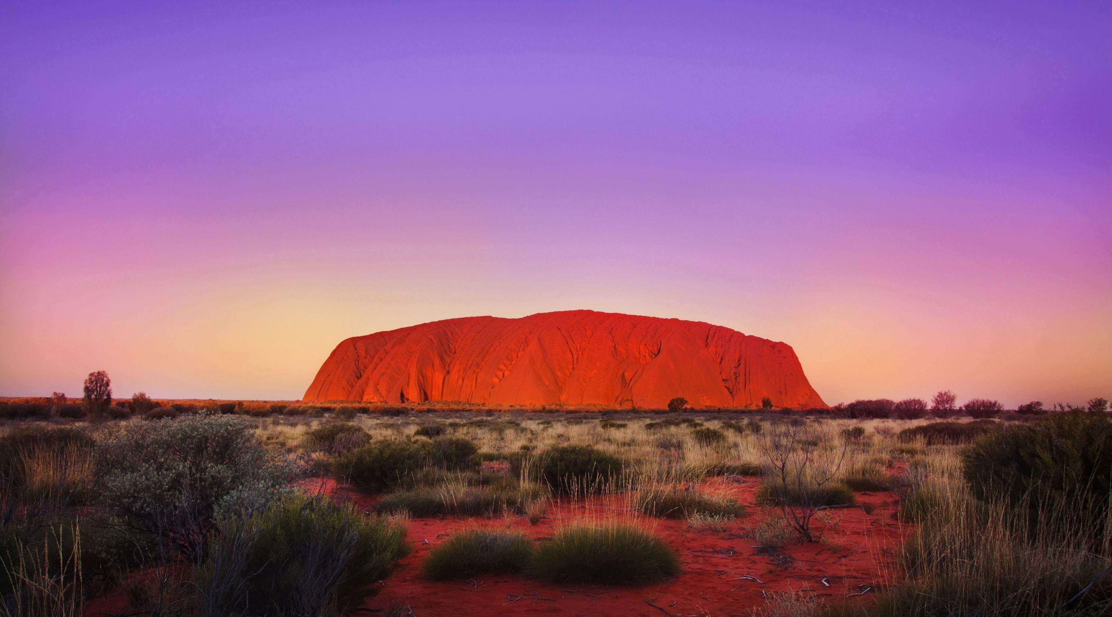 Ayers Rock Muhteşem Gün Batımı Duvar Kağıdı