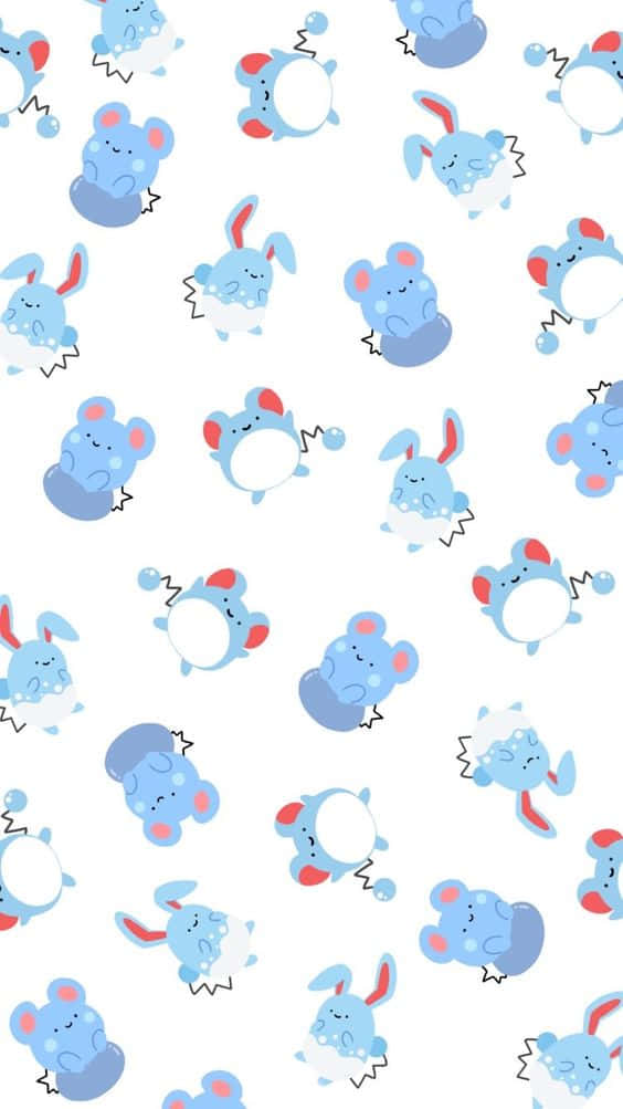 Azumarill Deseni Duvar Kağıdı