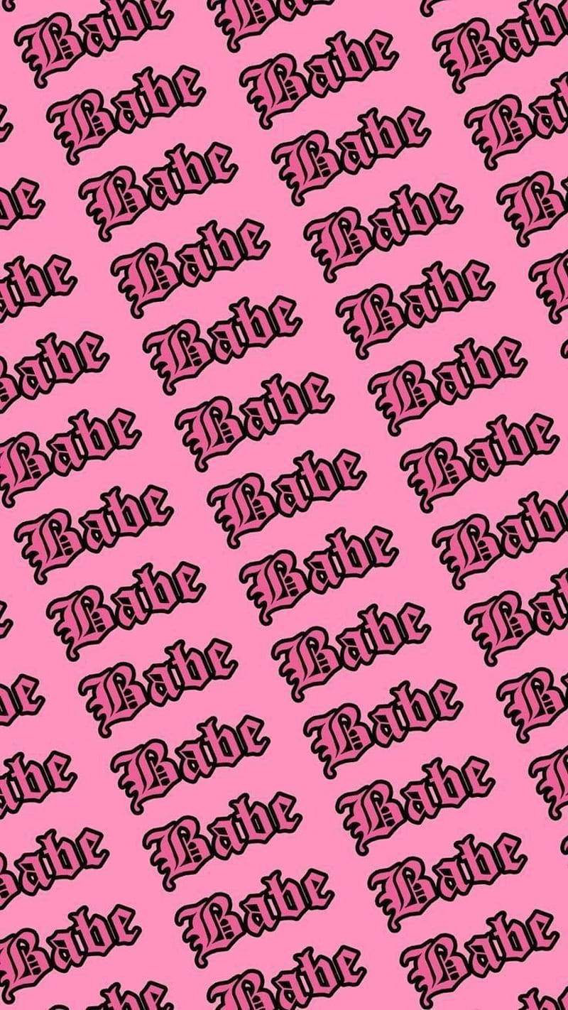 Babe Sıcak Pembe Estetiği Duvar Kağıdı