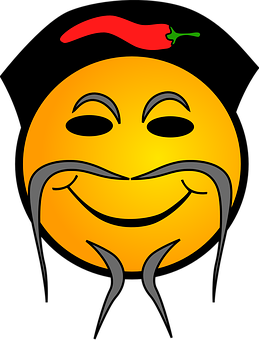 Baharatlı Gülümseyen Yüz Emojisi Duvar Kağıdı