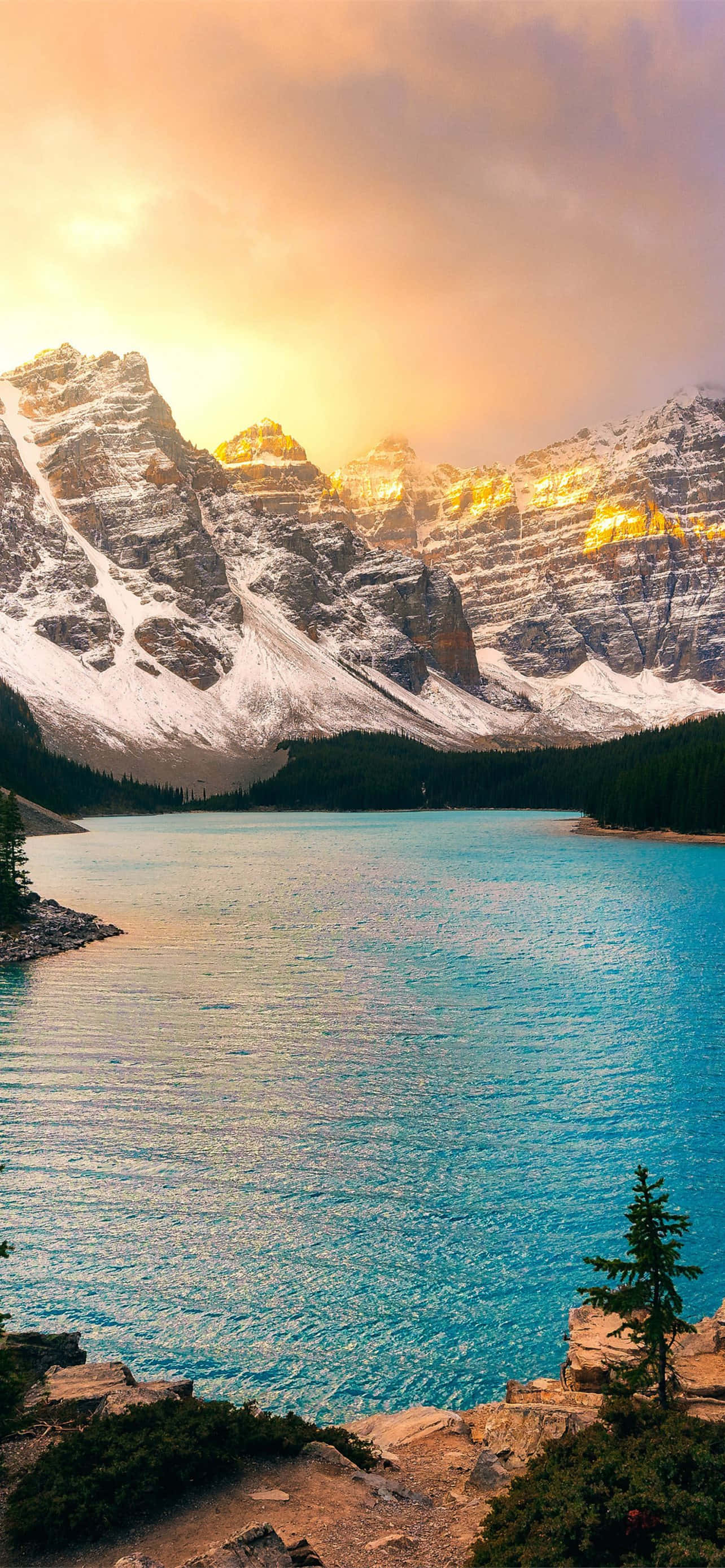 Banff Ulusal Parkı Gün Doğumu Duvar Kağıdı