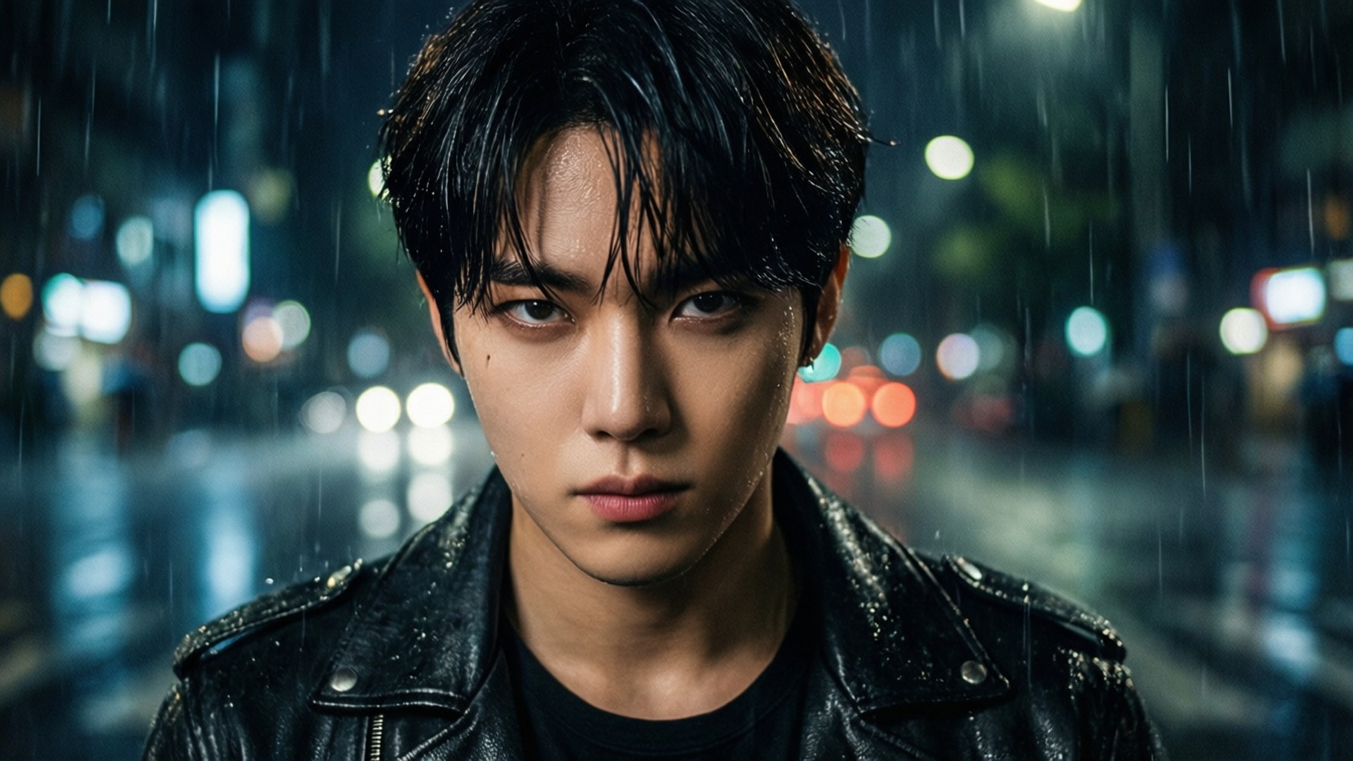 Bang Chan Yağmurda Duvar Kağıdı